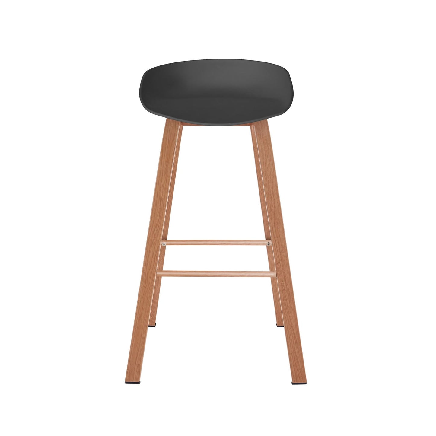 Set X2 Banco De Bar B-47 - Bm-Wb03 86X54X47 Negro Cafe Claro