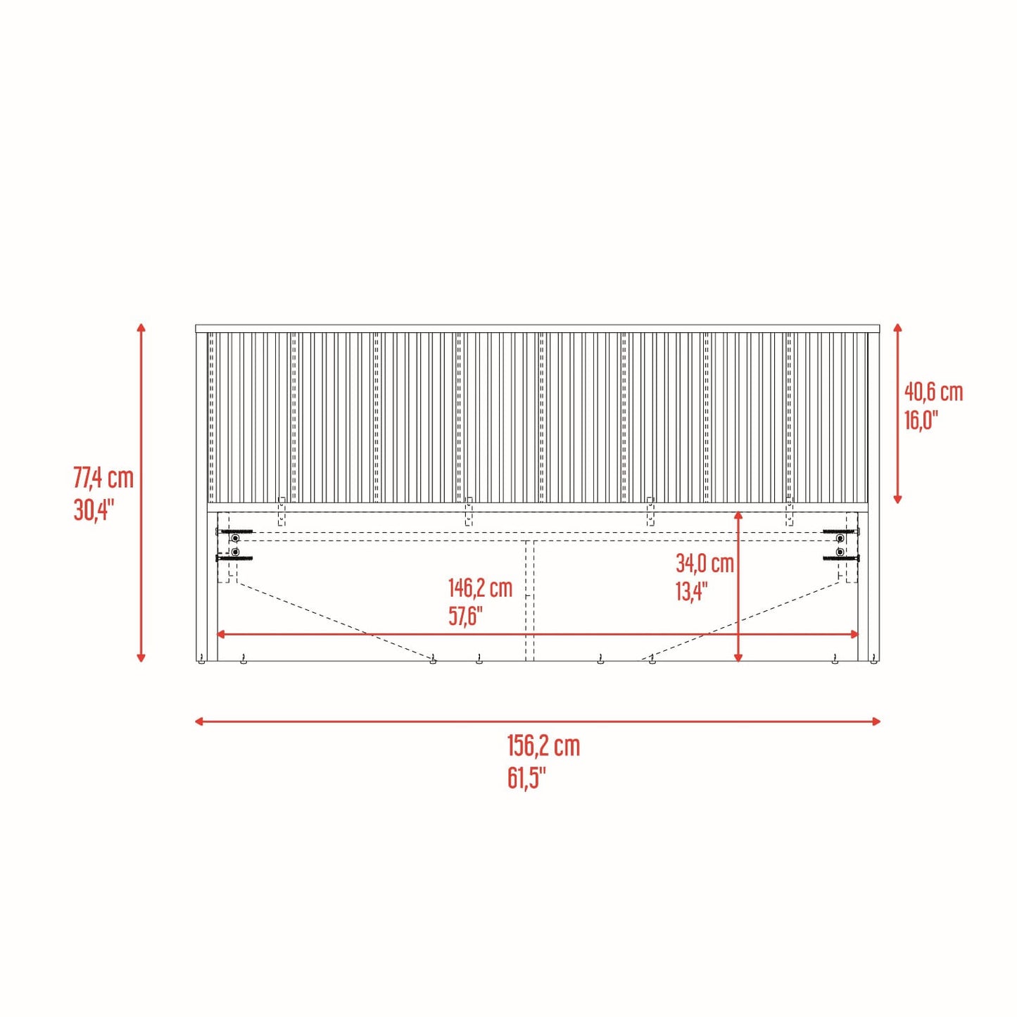 Cama 140 Wanda 77,4X156,2X200,9 Rta Fresno Roble Natural