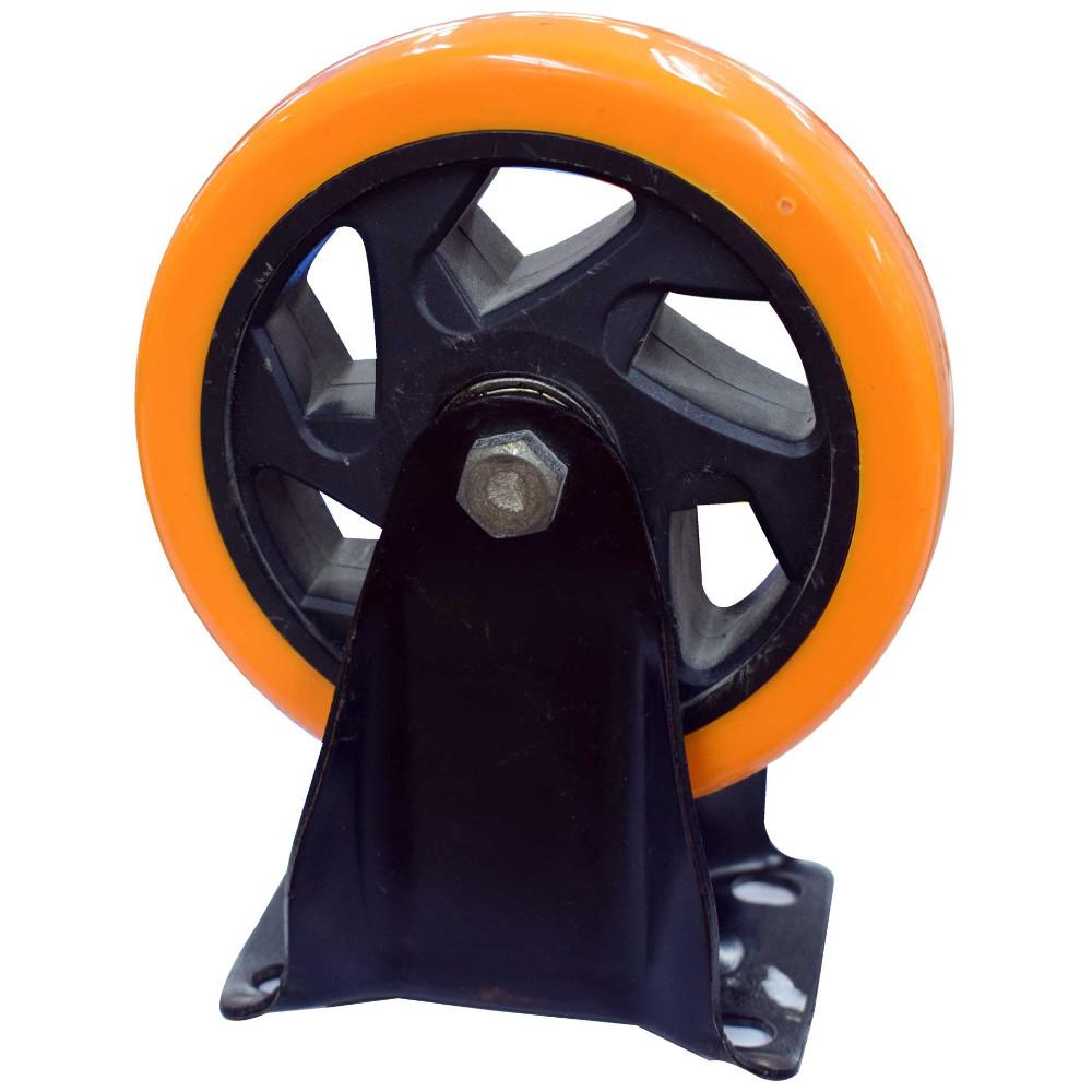 Rodachines 5 Plano Naranja Pesado Fijo 125Mm 150Kg Individual Rfnf125Ht30091