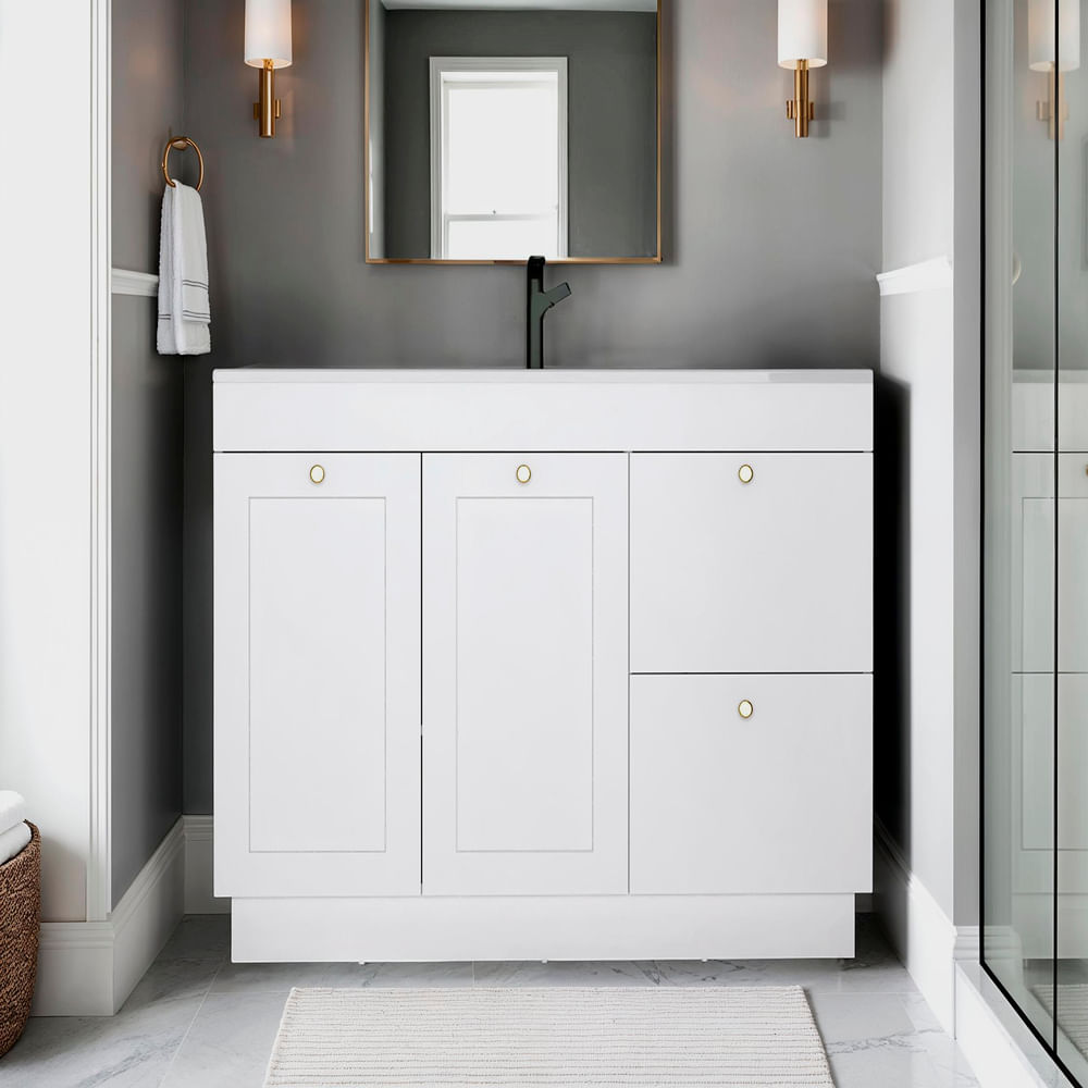 Muebles Para Lavamanos 48 Baluarte 86X121X53 Blanco Zf