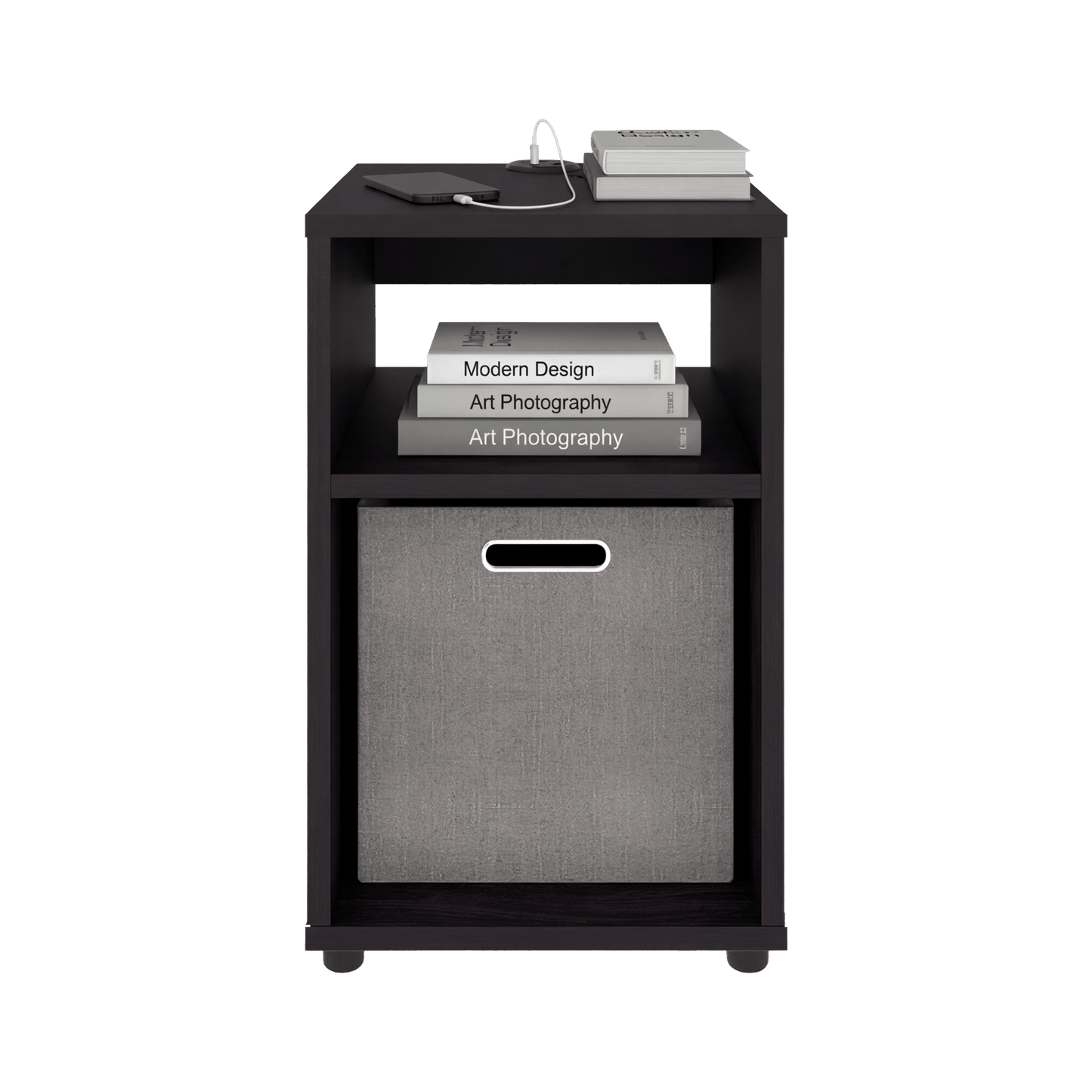 Mesa Axuliliar Usb Mercer 48X30X32 Rta Wengue Zf