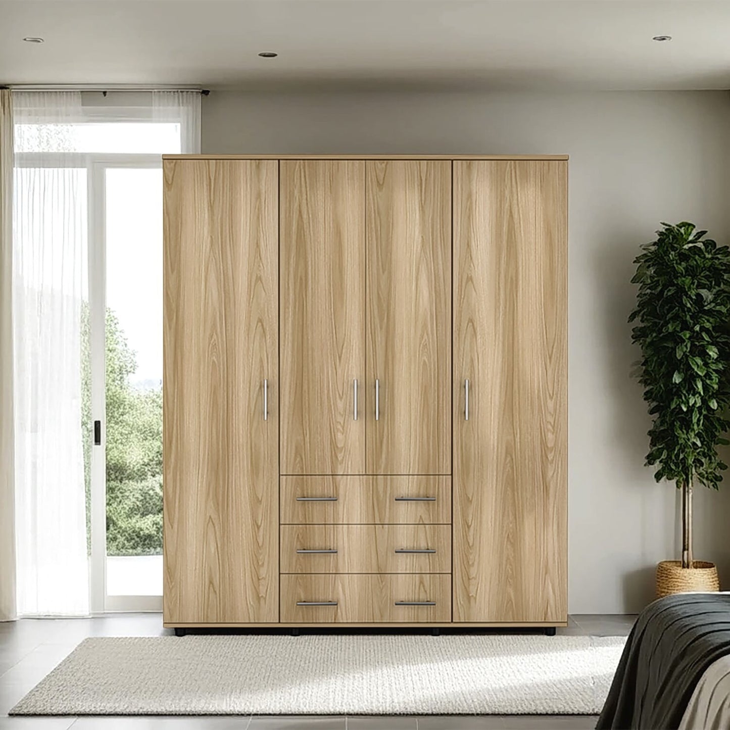 Closet Fontan 179X150X49 Rta Fresno Blanco