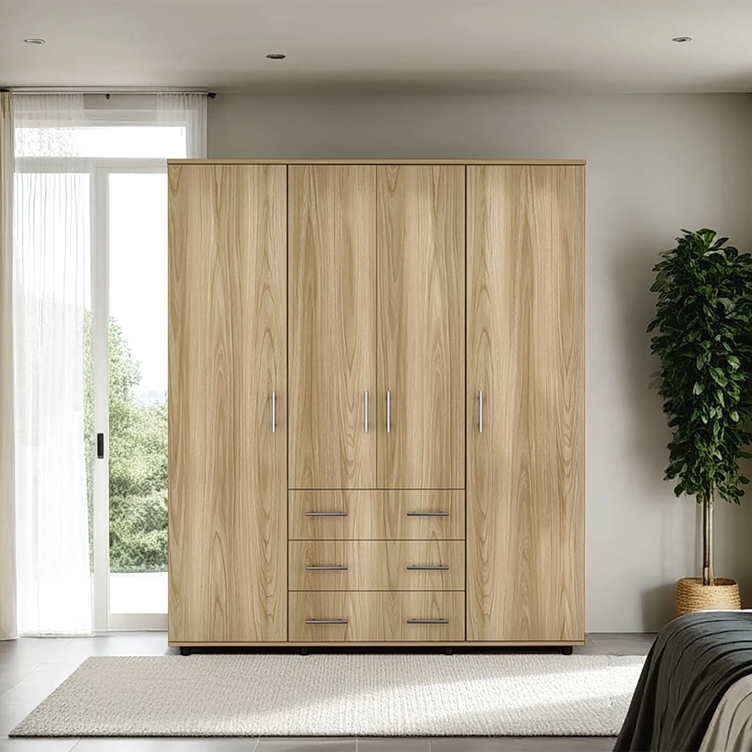 Closet Fontan 179X150X49 Rta Fresno Blanco