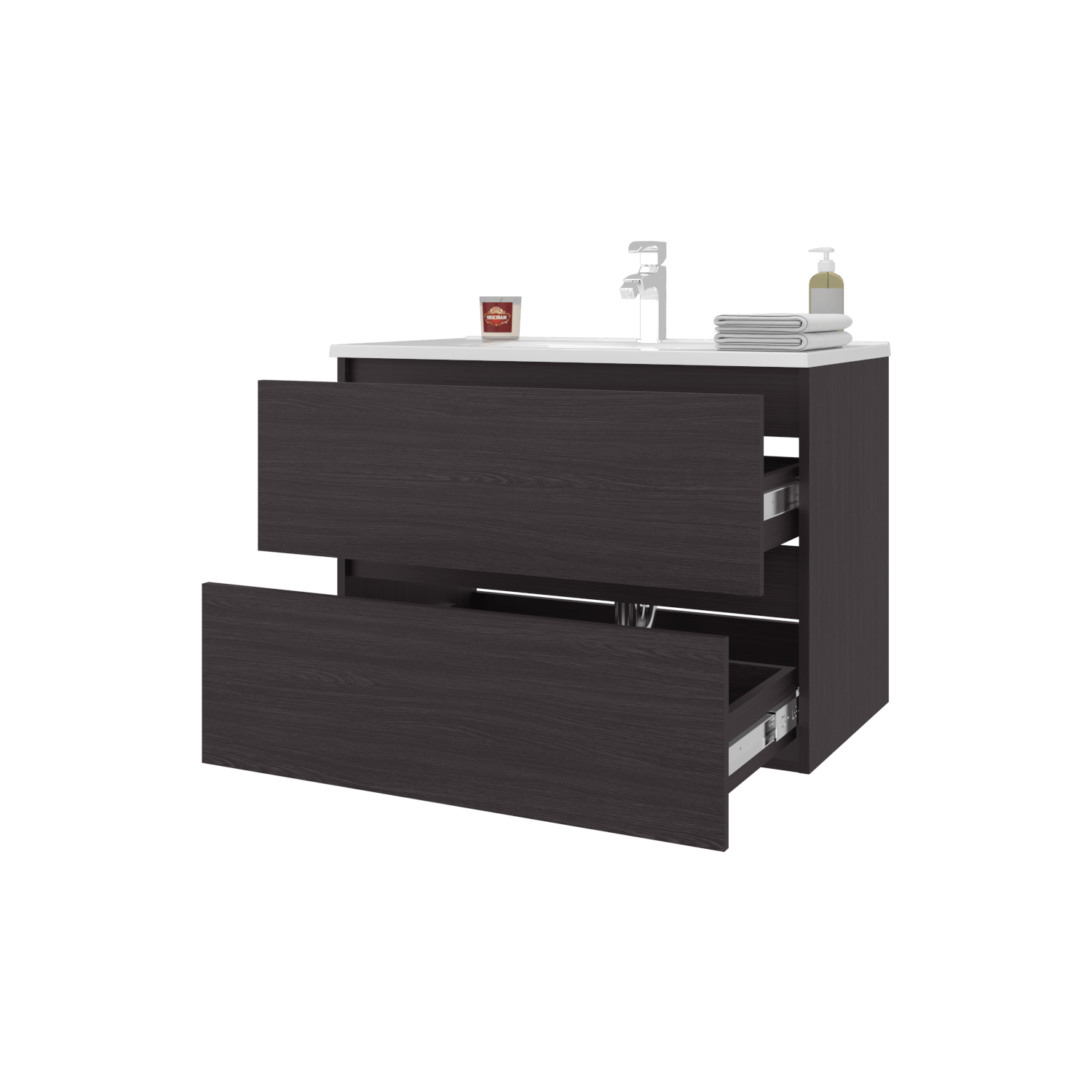Mueble De Baño Opalo 80 56X80X45 Rta Wengue Zf