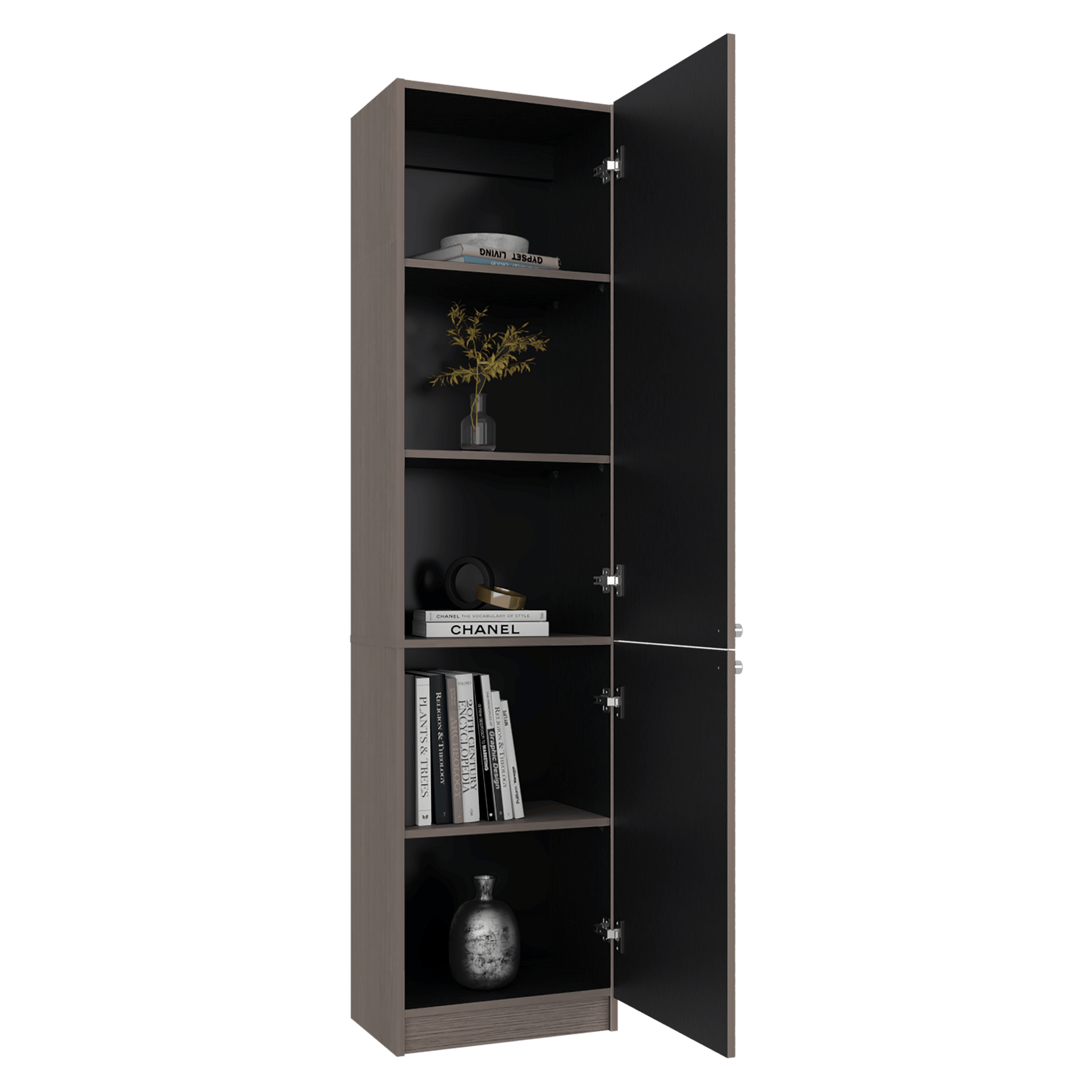 Estante Home E-M5 180X45X31 Rta Positano Wengue Zf