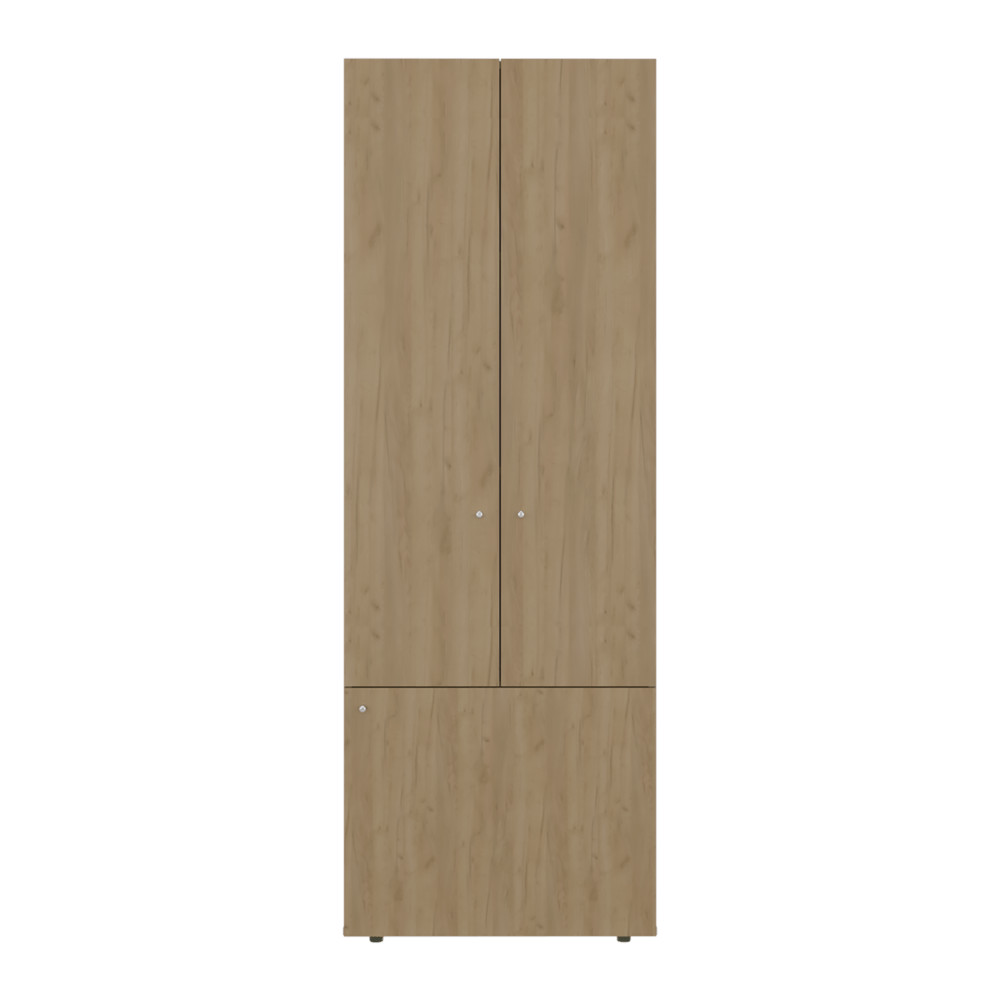 Closet 3 Puertas Tuhogar 170X60X40 Rta Fresno Blanco Zf