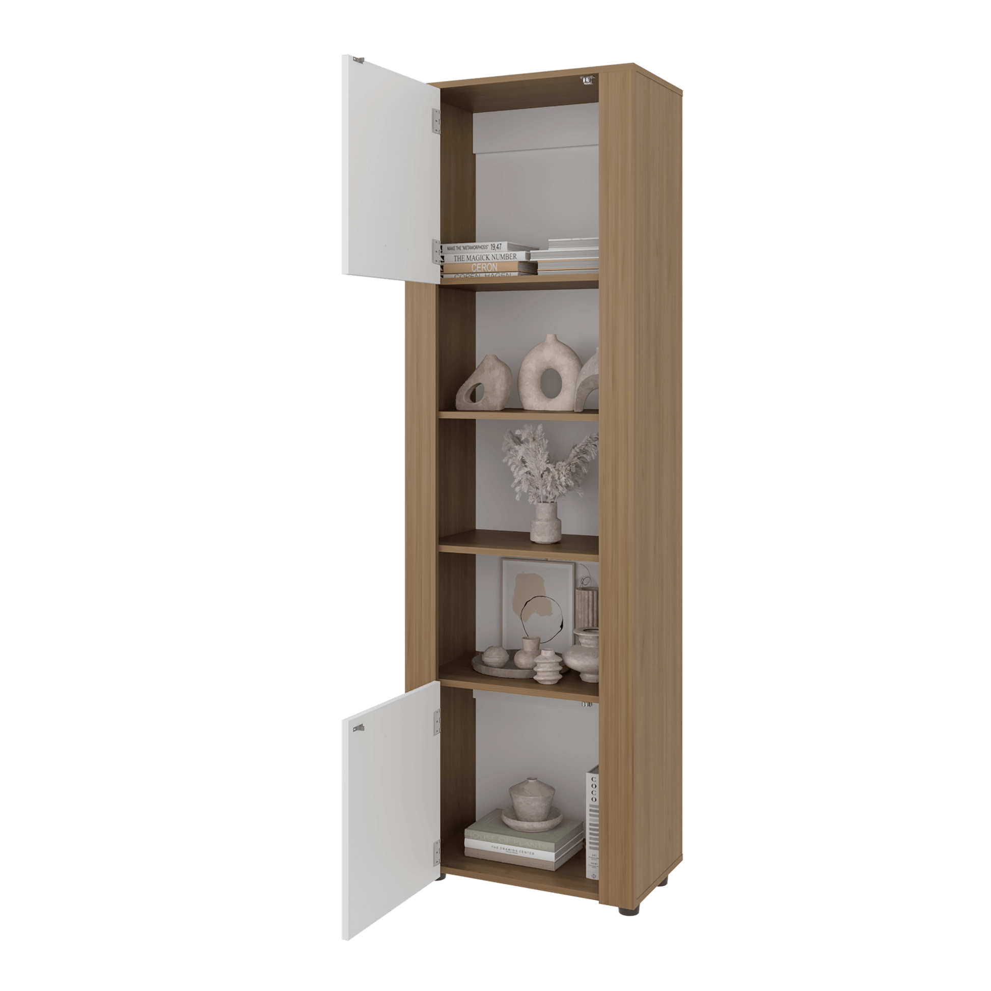 Estanteria Tanalea 73" 185X56X33 Rta Kronos Fresno Zf