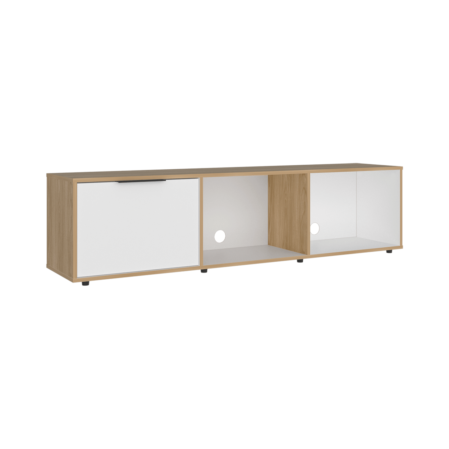 Rack De Tv 65" Dorne 41X162X35 Rta Fresno Eu Blanco