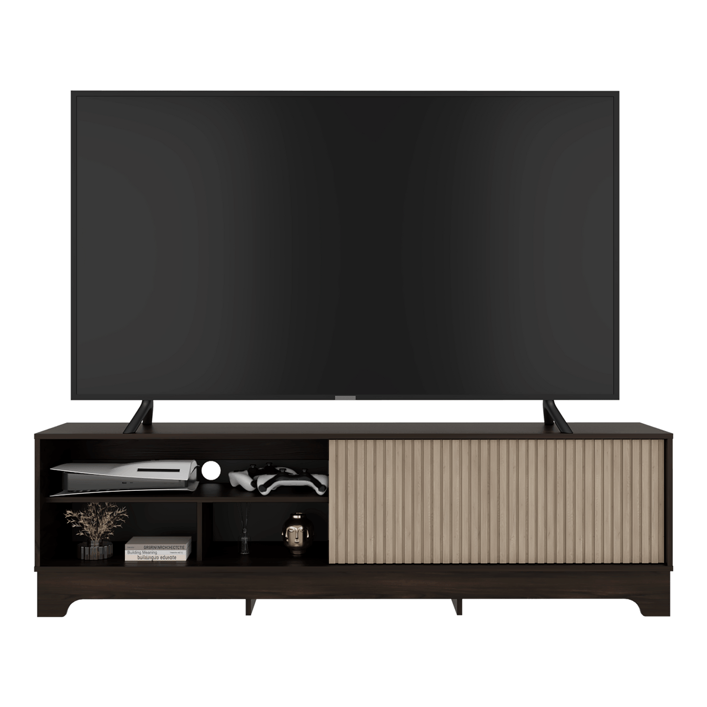 Mueble De Entretenimiento Smith 75 52X180X36 Rta Nogal Roble Natural