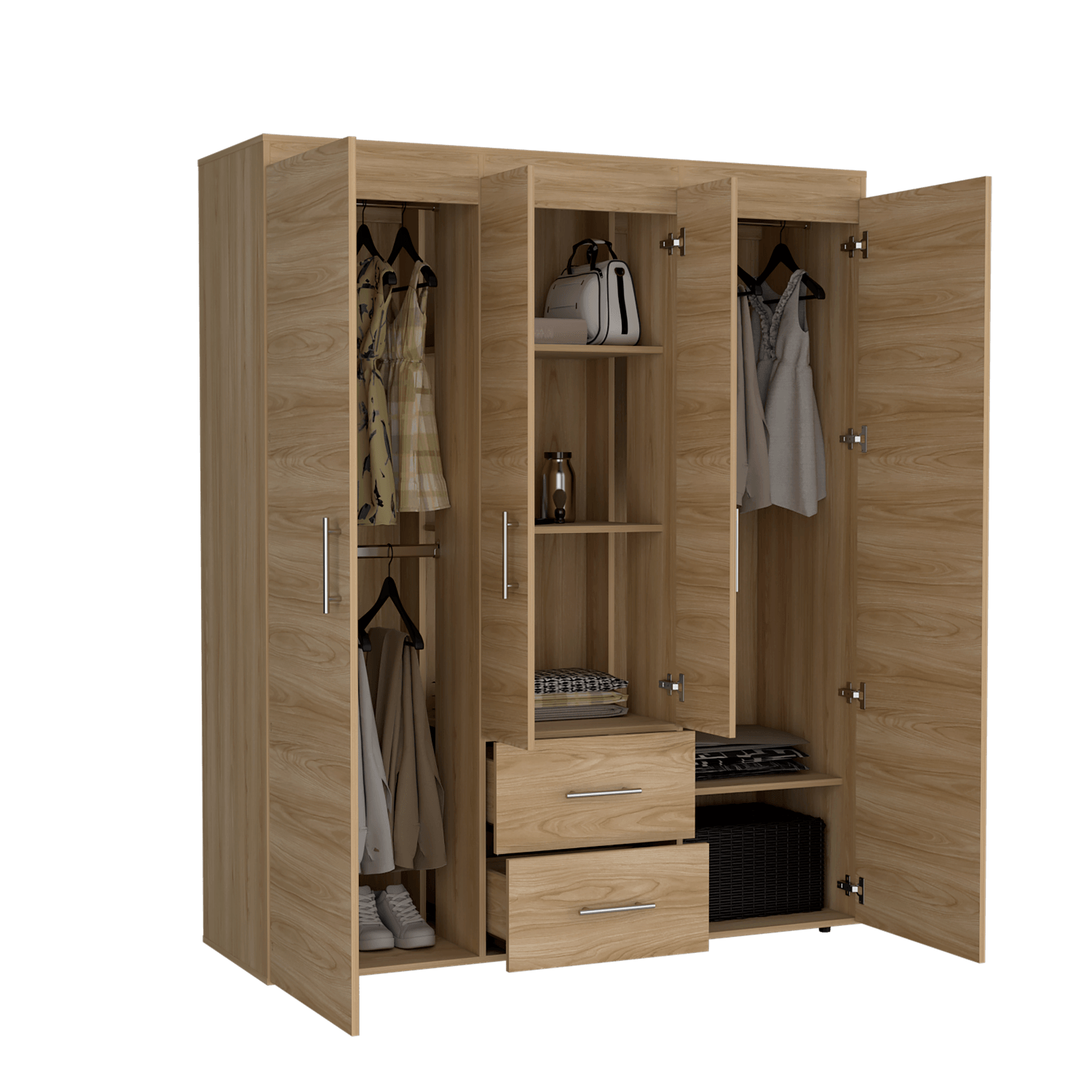 Closet Bariloche Eco 150 177X150X50 Rta Fresno Europeo