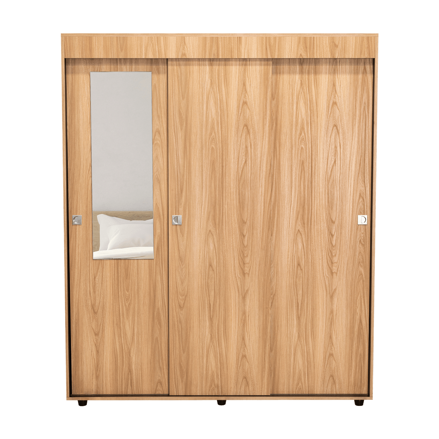 Armario Angelo 3 Puertas 180X150X51 Rta Fresno Wengue
