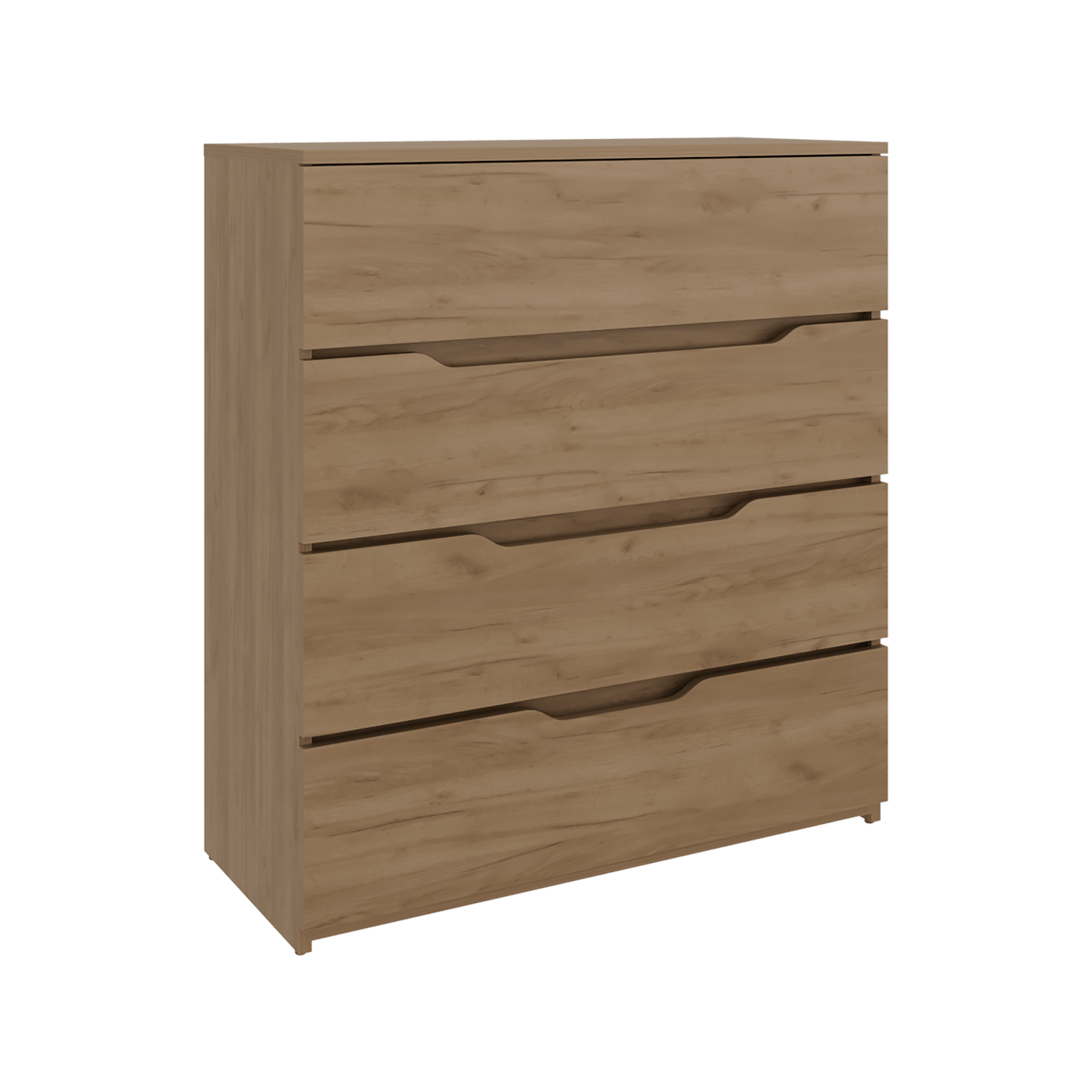 Cajonera Zoe Gold Kraft 89X80X35 Rta Kronos Fresno Zf
