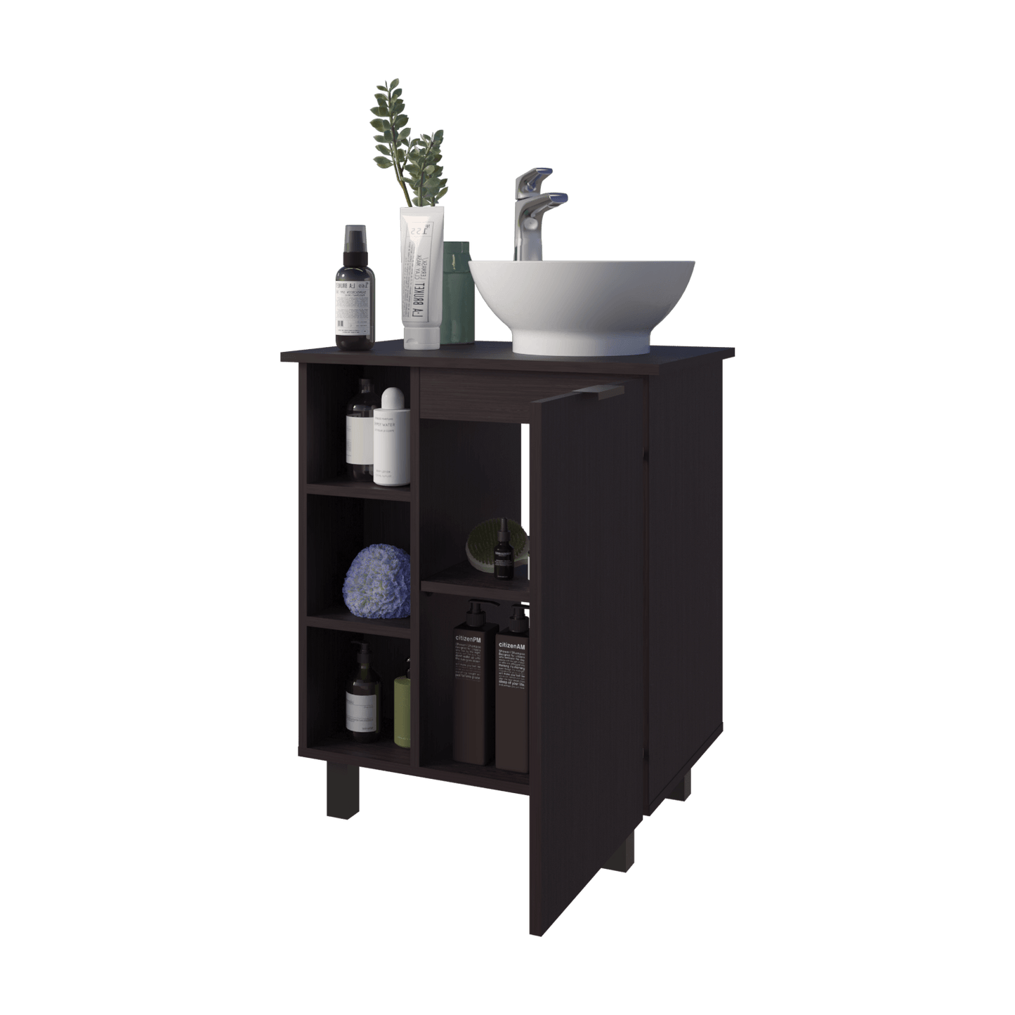 Mueble De Baño Alegra 88X62X42 Rta Wengue Zf