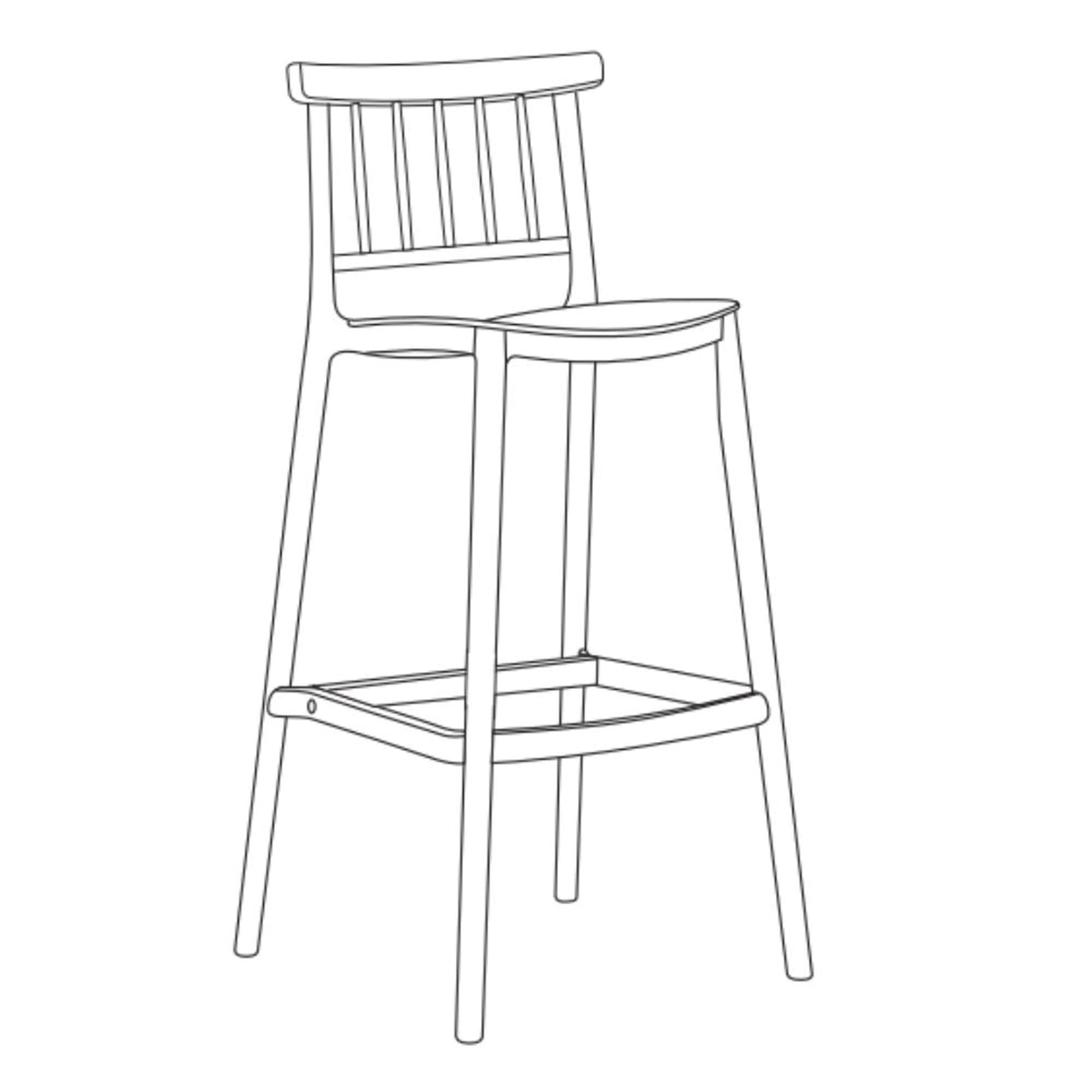Silla Bar Oxford 104X37X48 Rta Gris