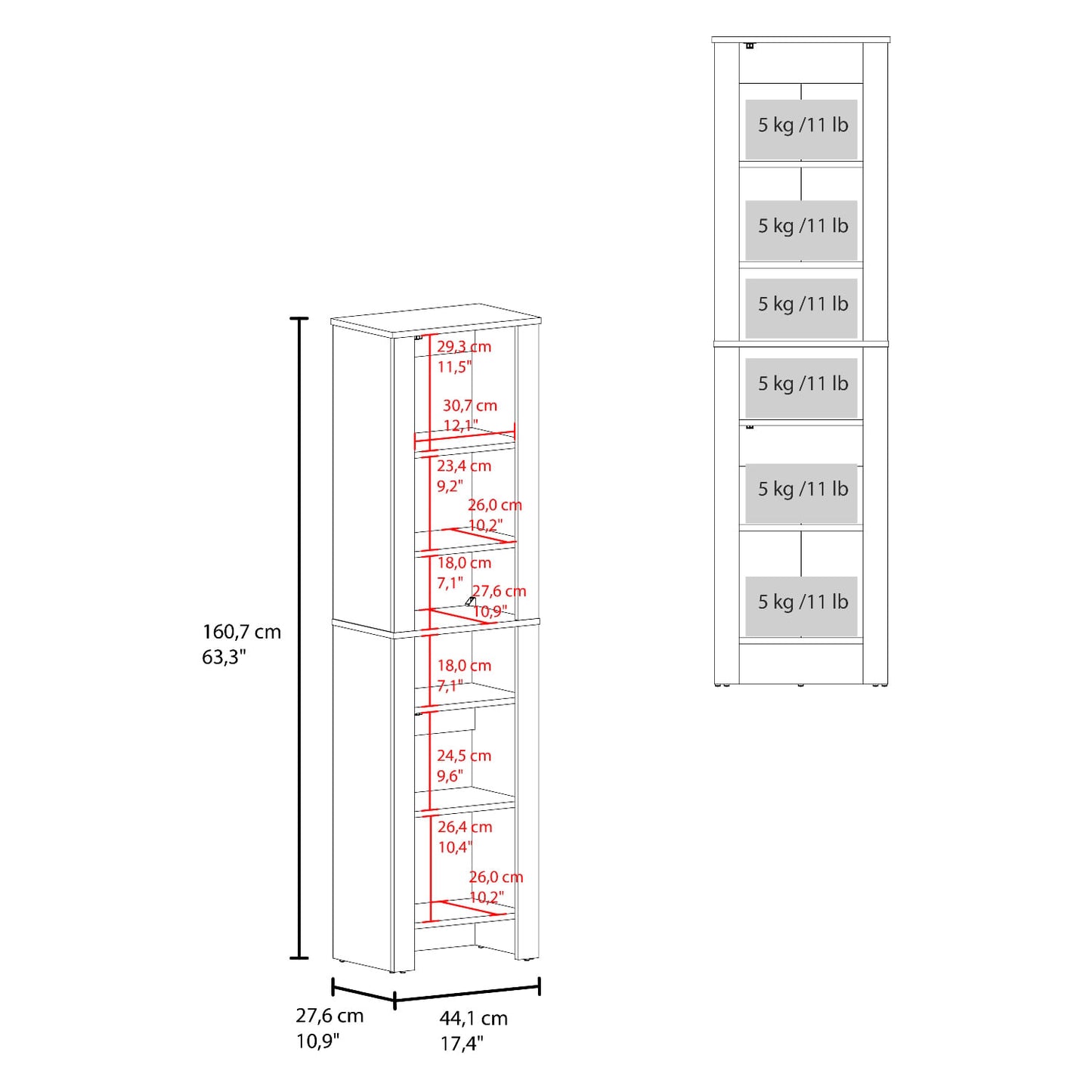 Mueble Auxiliar De Baño Vanessa 160X44X27 Rta Wengue