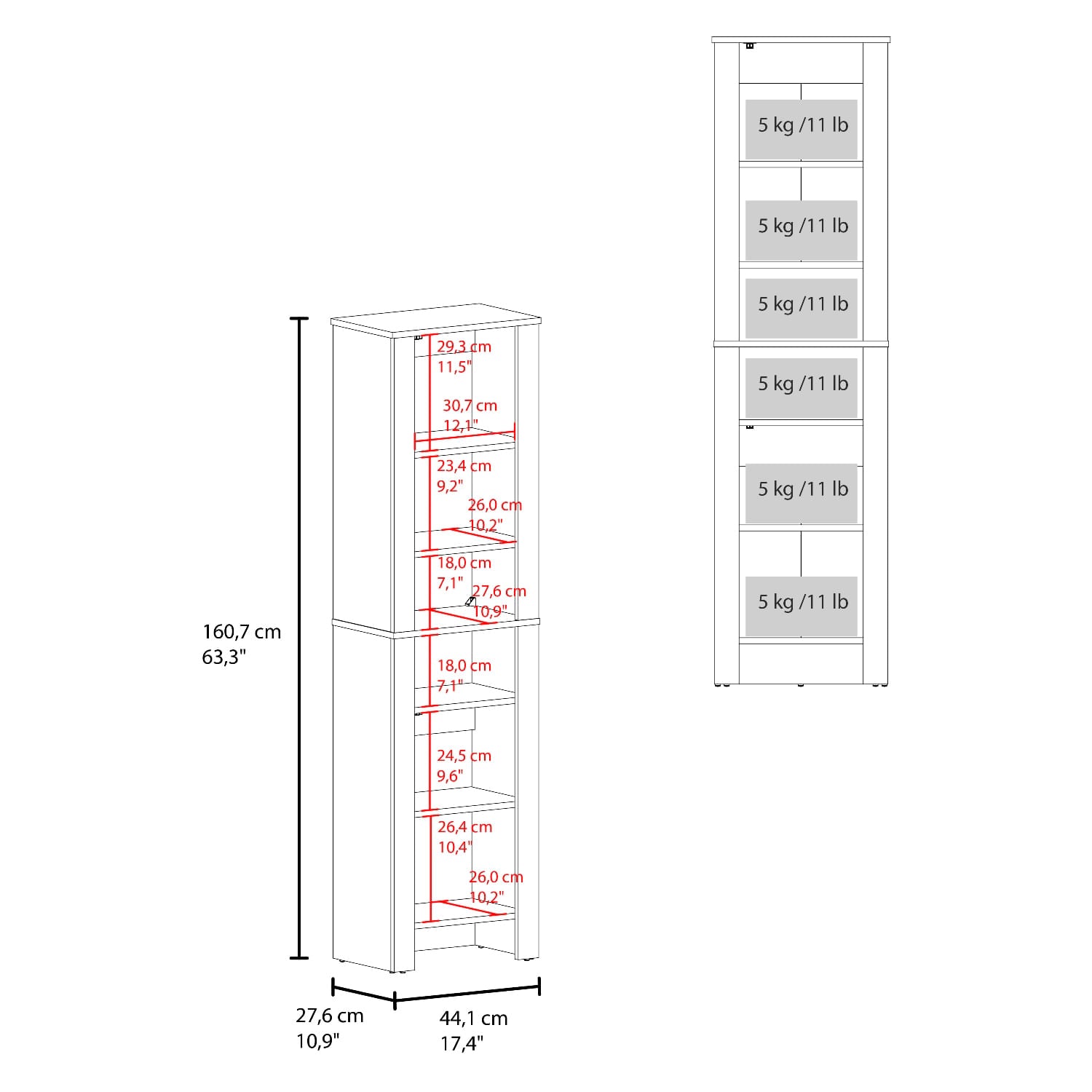 Mueble Auxiliar De Baño Vanessa 160X44X27 Rta Wengue