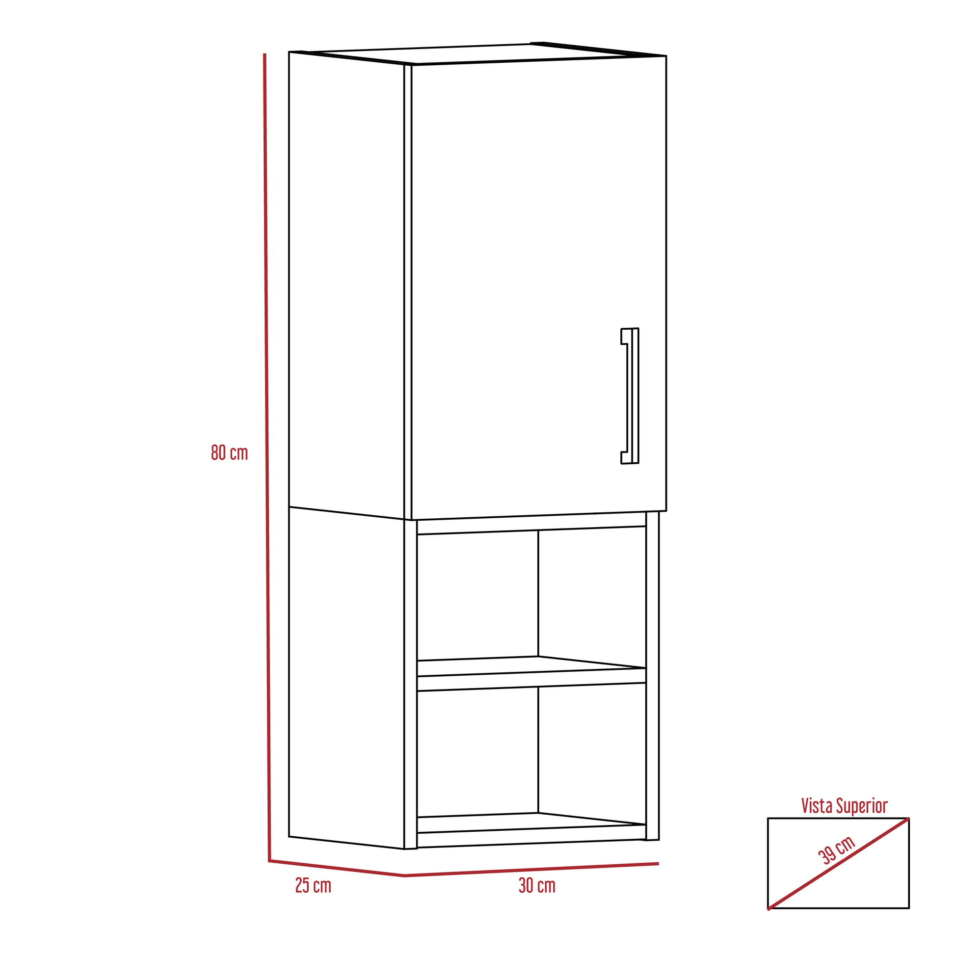 Mueble Auxiliar De Baño Madrid Rta Milan + Plomo