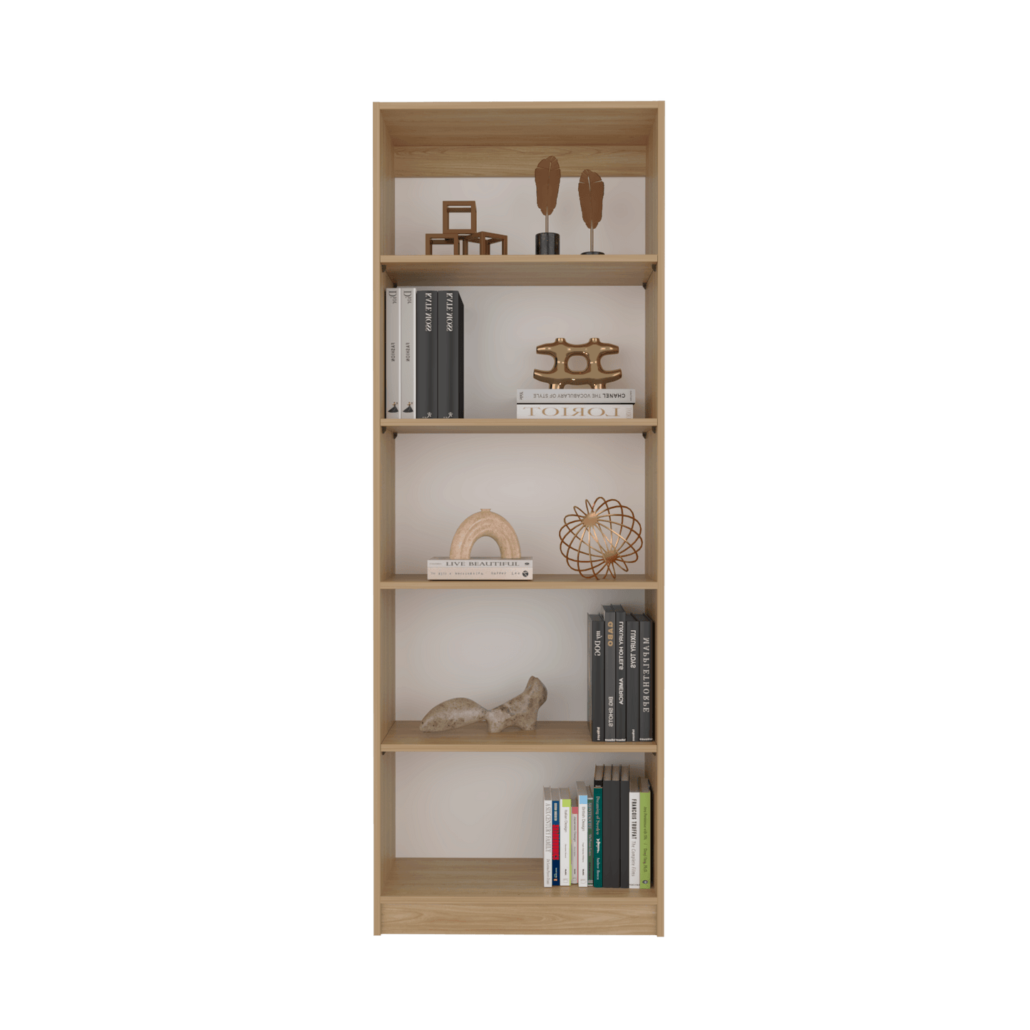 Estante Home E3 5 Espacios 180 X 62 Rta Fresno Blanco