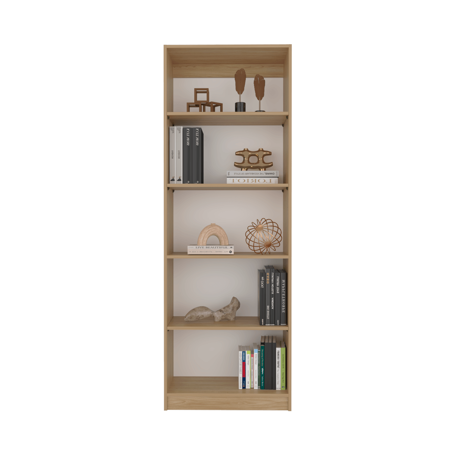 Estante Home E3 5 Espacios 180 X 62 Rta Fresno Blanco