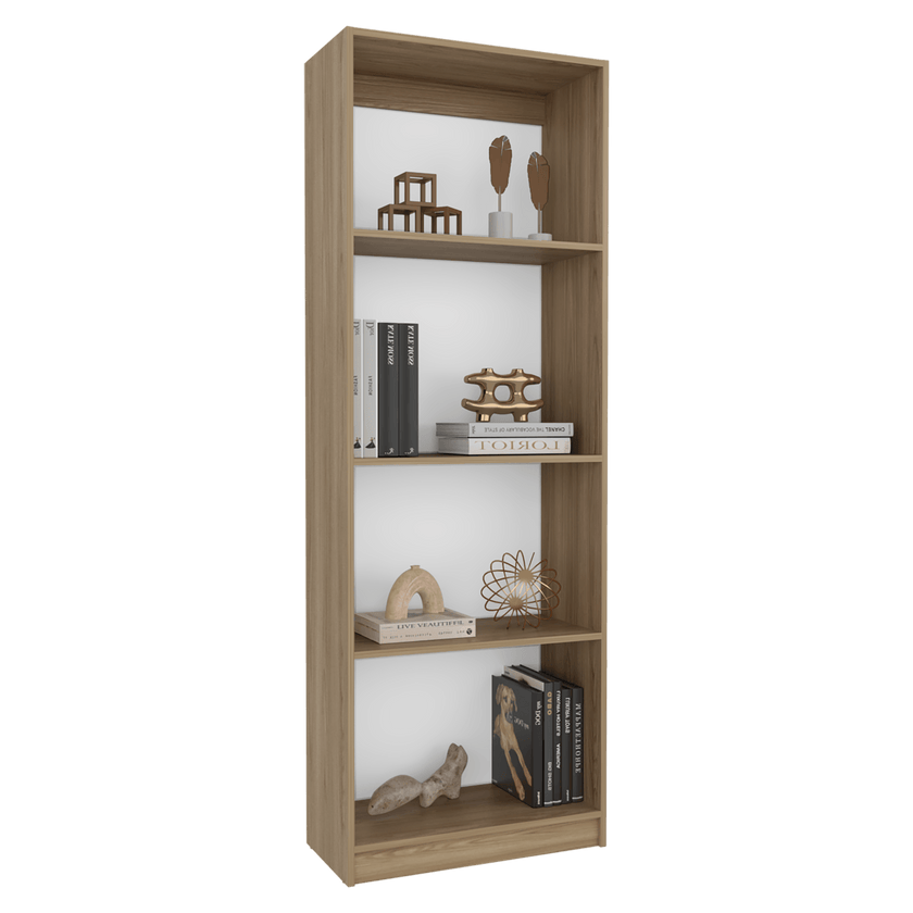 Estante Home E1 4 Espacios 180X62X29 Rta Fresno Blanco Zf