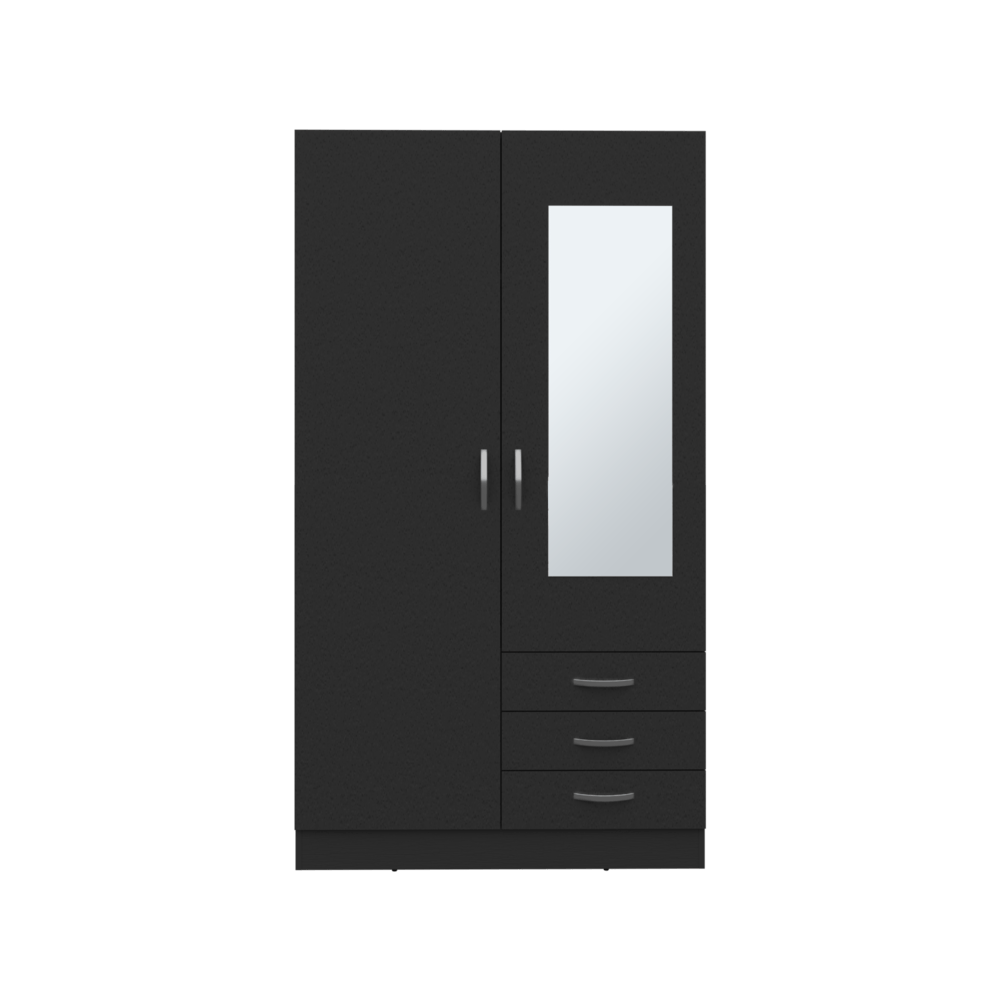 Closet 2P 3C Con Espejo 180X100X48 Rta Wengue