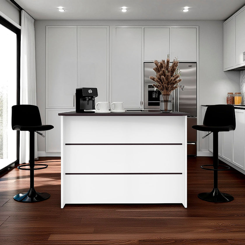 Barra Auxiliar Fendi 90X120X60 Rta Blanco Wengue Zf