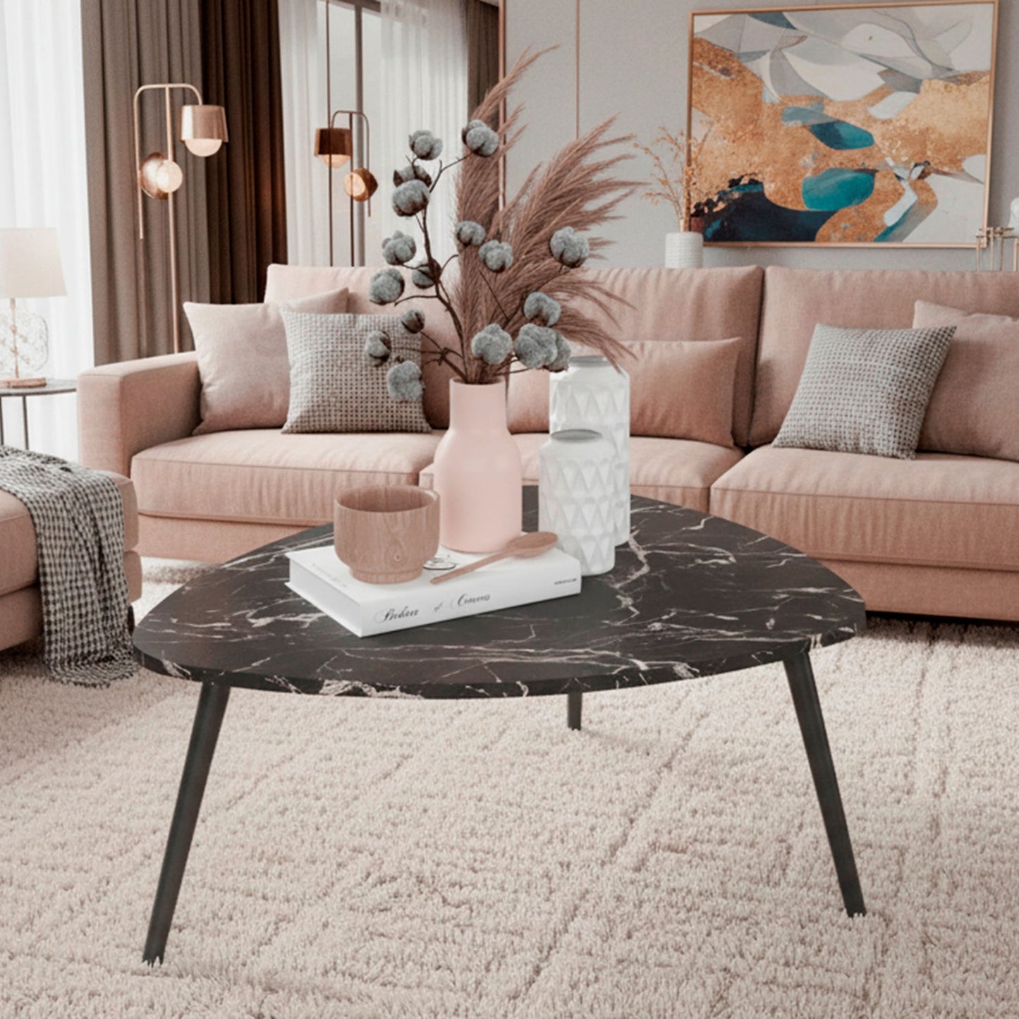Mesa De Centro Baja Narvik 31X74X61 Rta Mamba