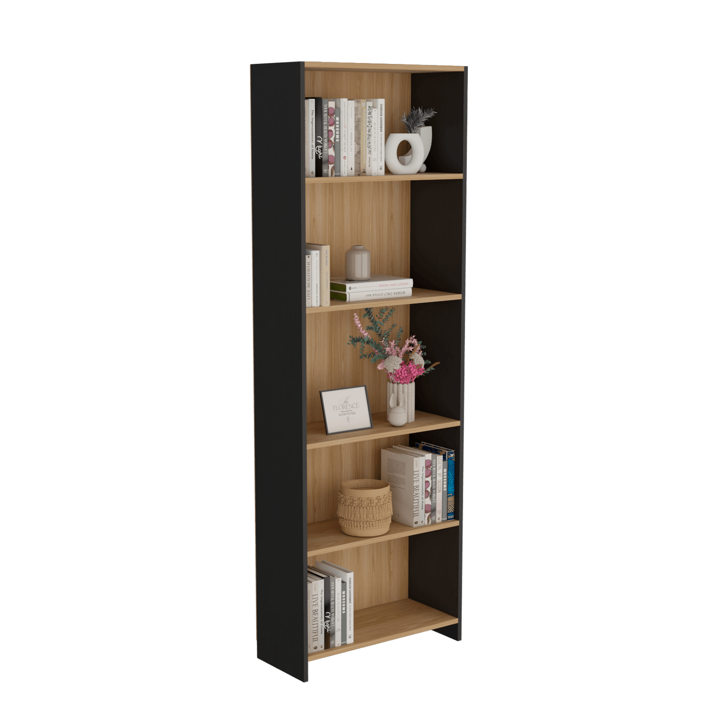 Biblioteca Lisa 180 180X63X26 Rta Fresno Wengue