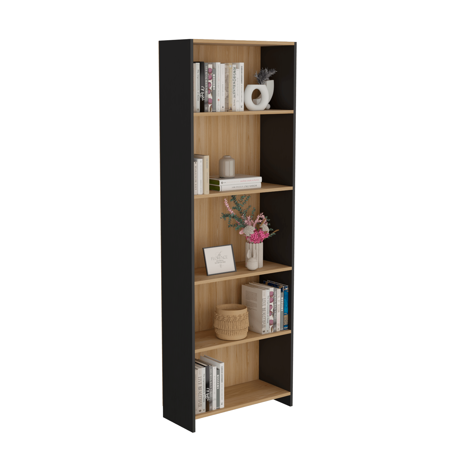 Biblioteca Lisa 180 180X63X26 Rta Fresno Wengue