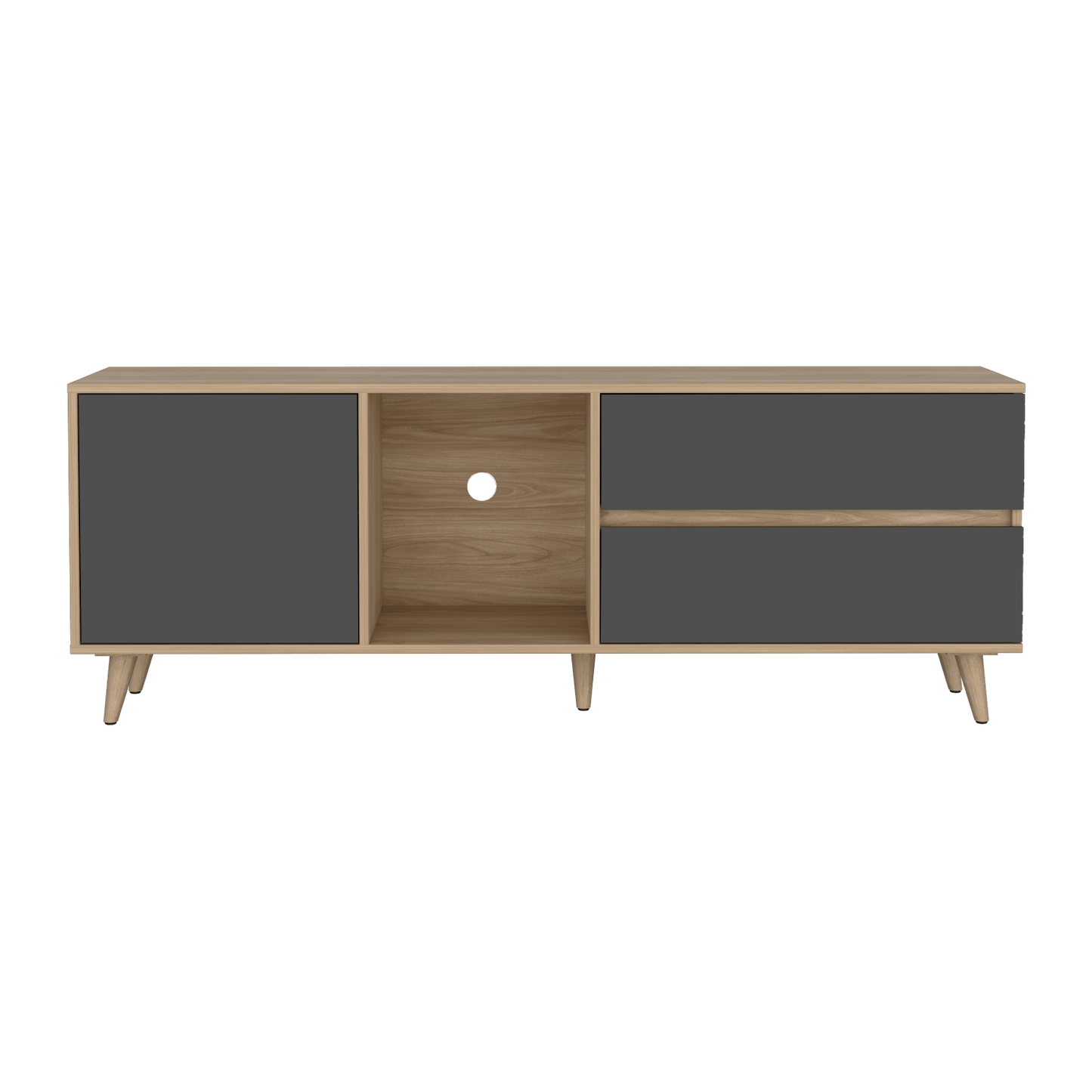 Rack Para Tv Salem 58X158X38 Rta Fresno Plomo