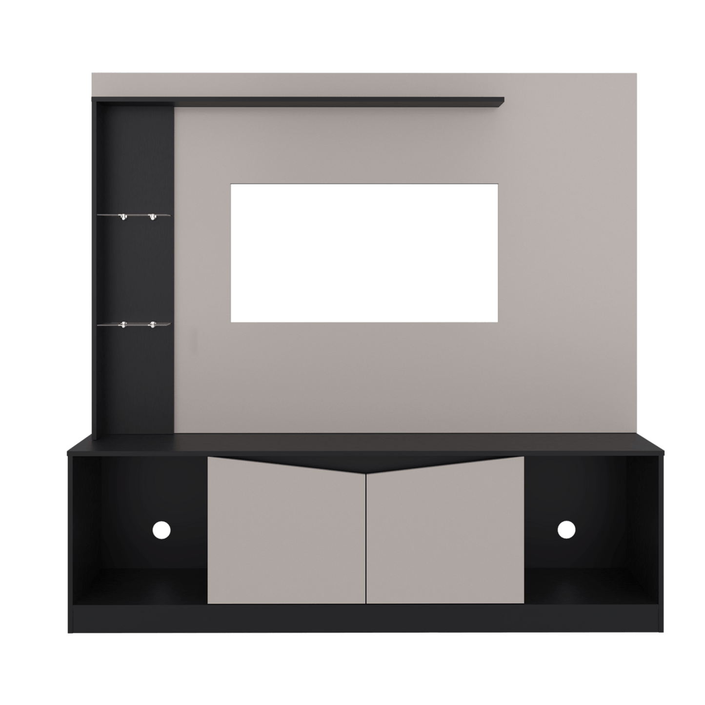 Centro De Tv 65" Cuera 174X180X35 Rta Capri Wengue