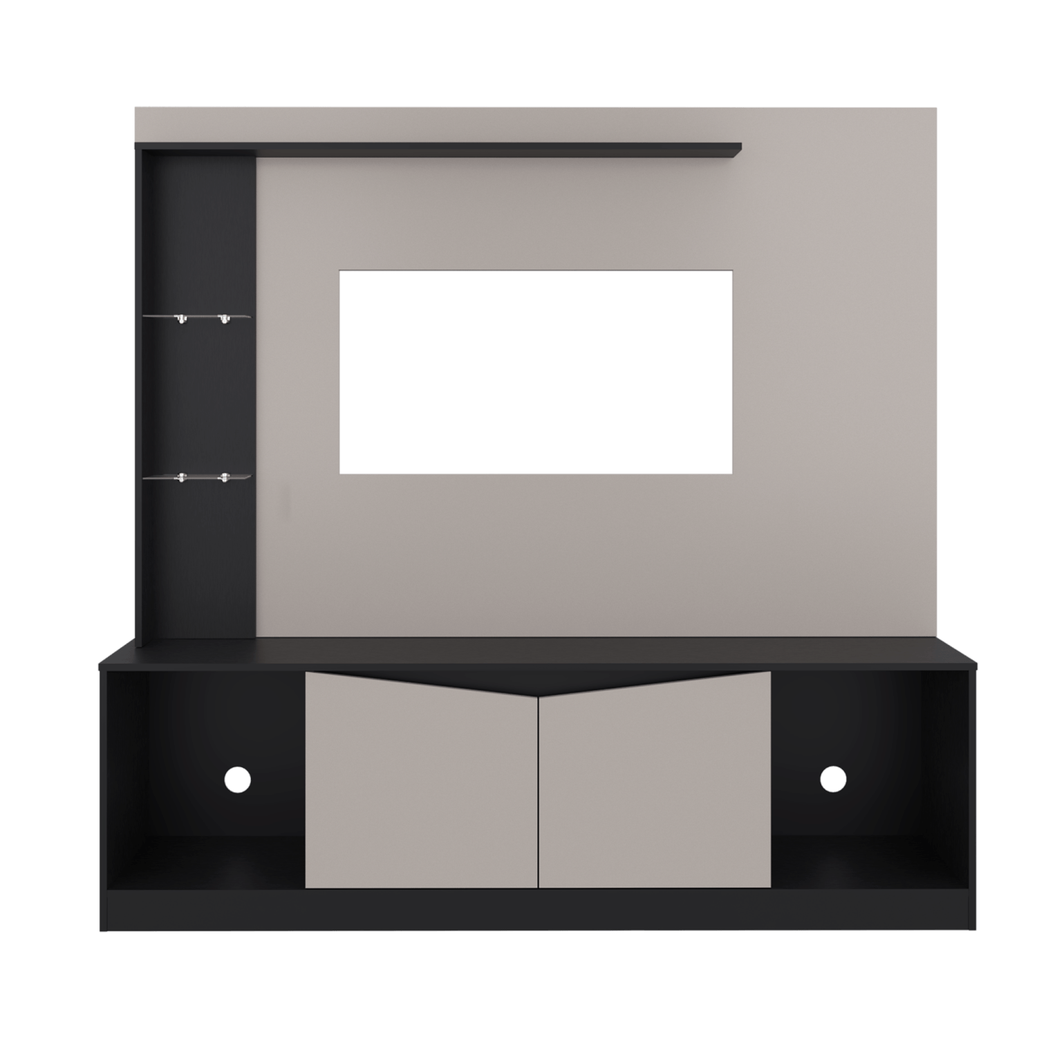 Centro De Tv 65" Cuera 174X180X35 Rta Capri Wengue