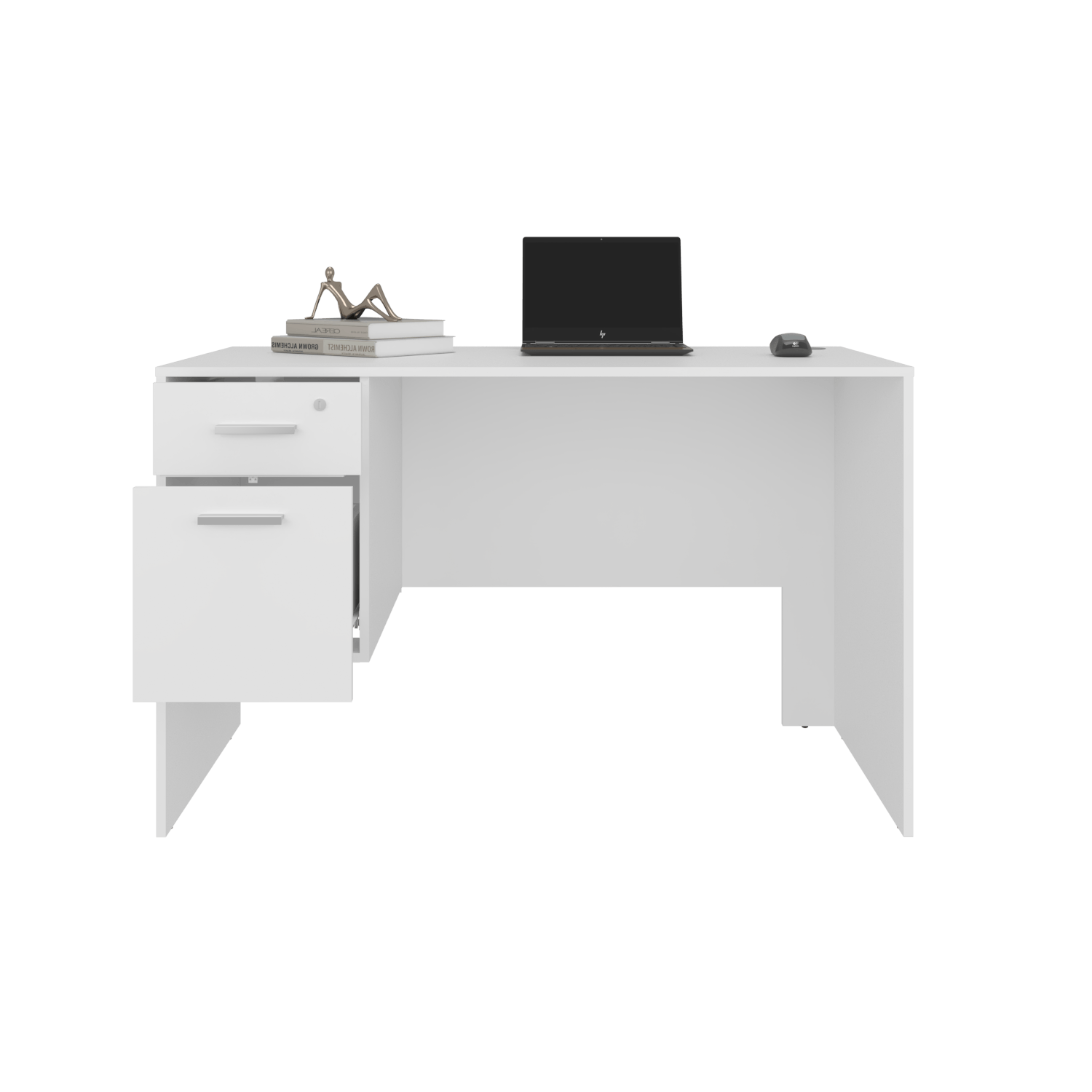 Escritorio Mellier 75X120X60 Rta Blanco Zf