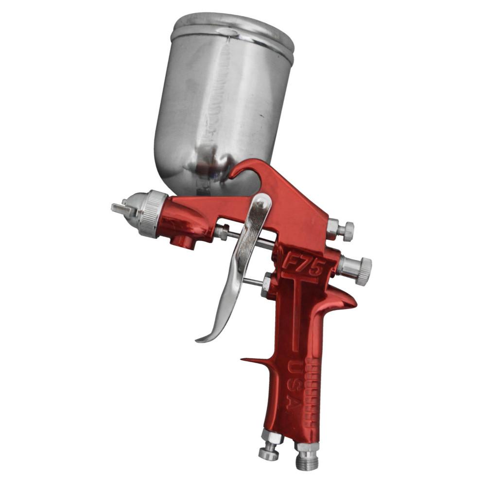 Aerografo Uduke Profesional Usa Vaso De 400 Cc Pistola F75 Roja Ht30562
