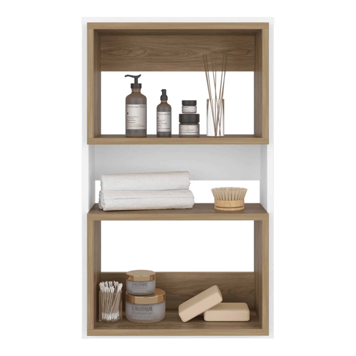 Ahorrador De Espacio Flotante Eco 75X45X18 Rta Blanco Fresno