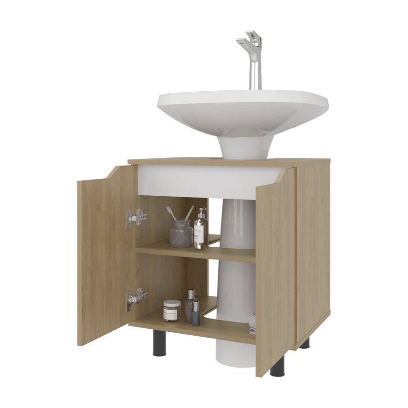 Mueble Lavamos De Pedestal Marlo 63X55X41 Rta Wengue Fresno Zf