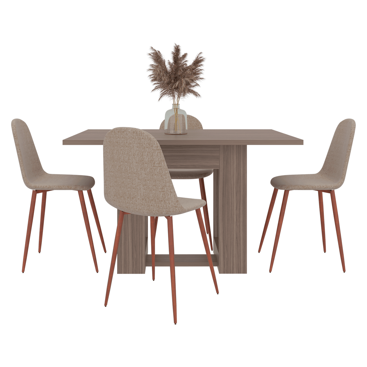 Mesa Comedor Volterra 120 Rta Caramelo N/A
