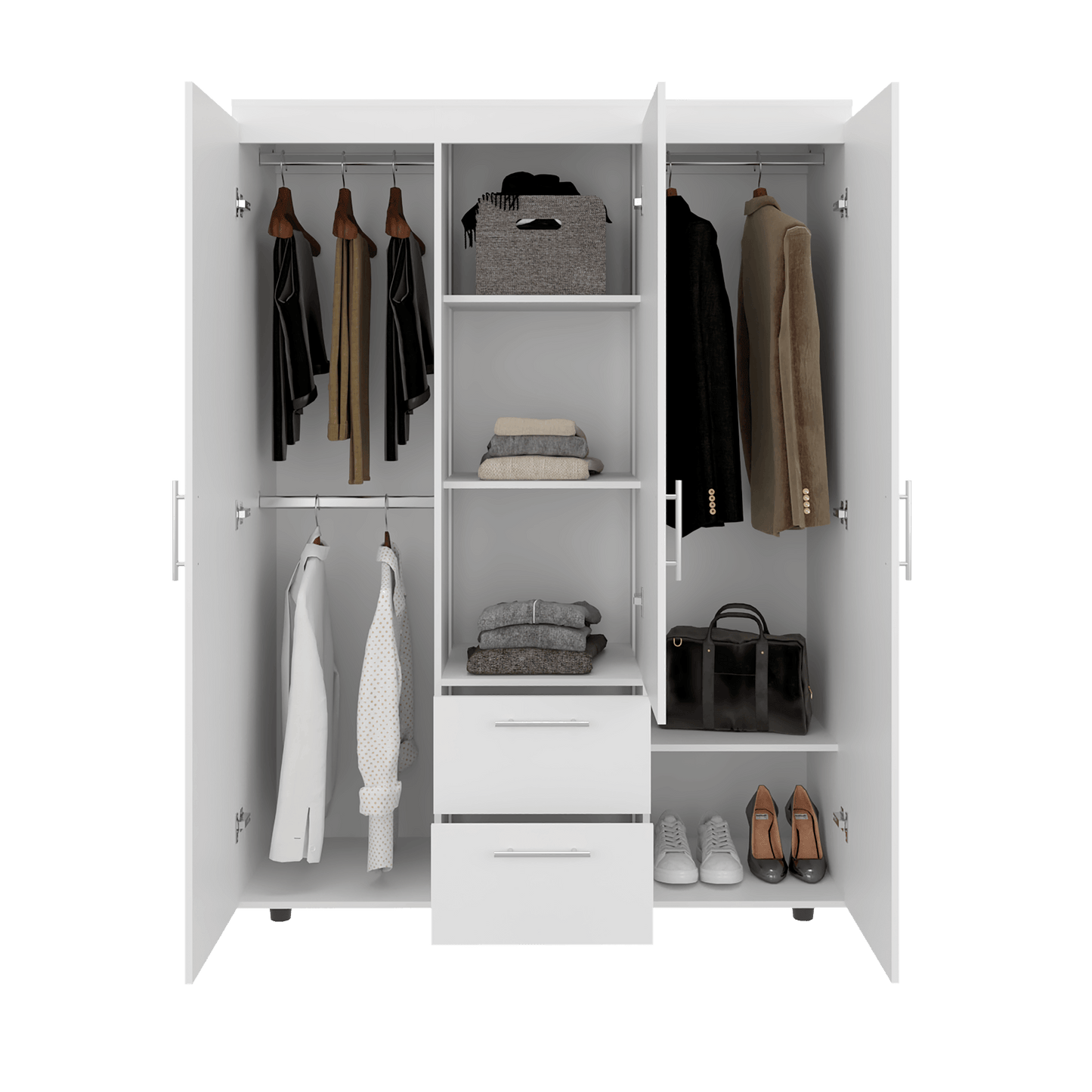 Closet Baru Lite 180X135X50 Rta Blanco