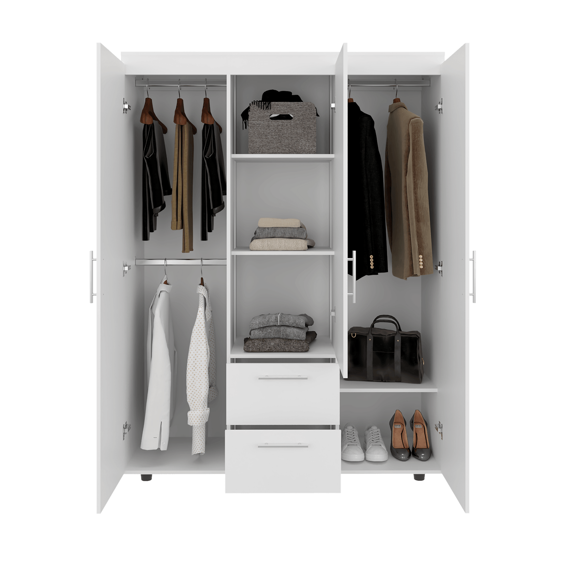 Closet Baru Lite 180X135X50 Rta Blanco