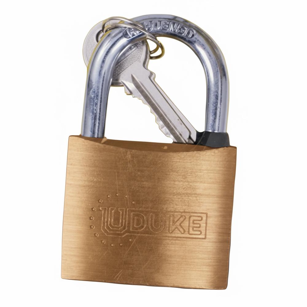 Candado 60Mm Bronce Fino En Blister Uduke Garantia 5 Años