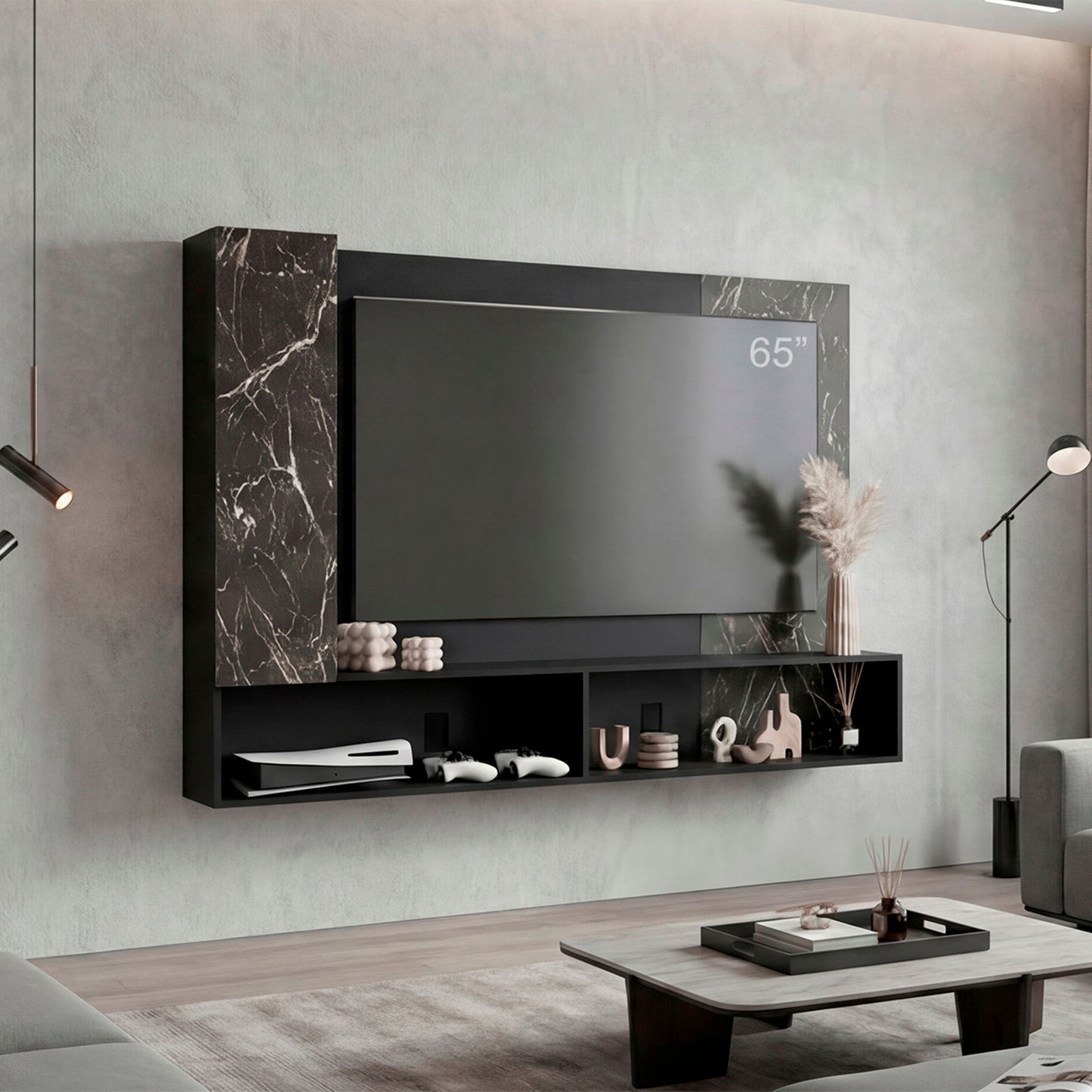 Panel Tv 65 Beta 128X185X29 Rta Wengue Mamba