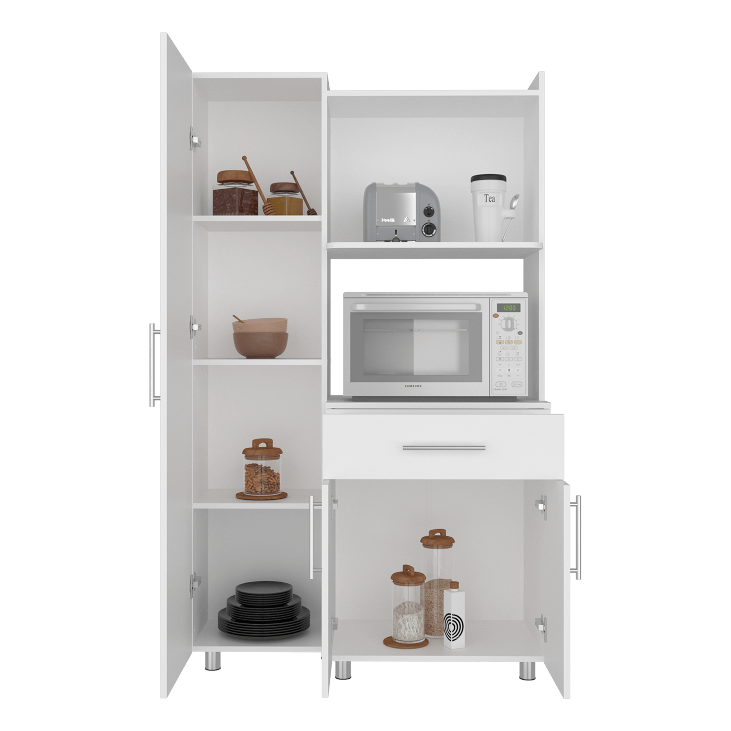 Alacena Pantress 165X98X40 Rta Blanco Zf