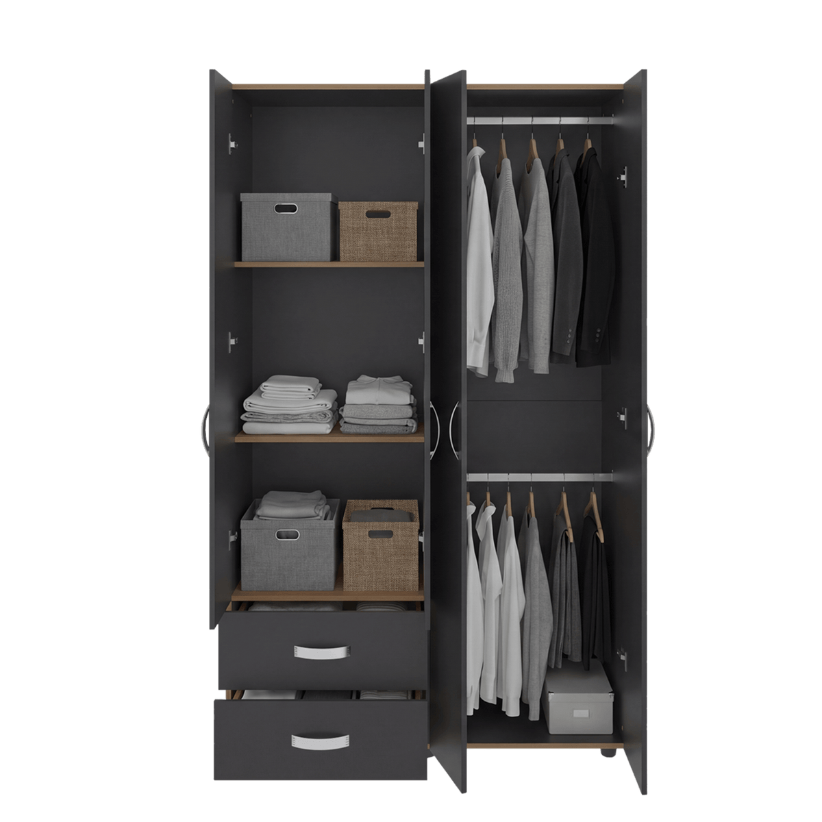 Closet Ankora 200X120X47 Rta Fresno Eu Wengue