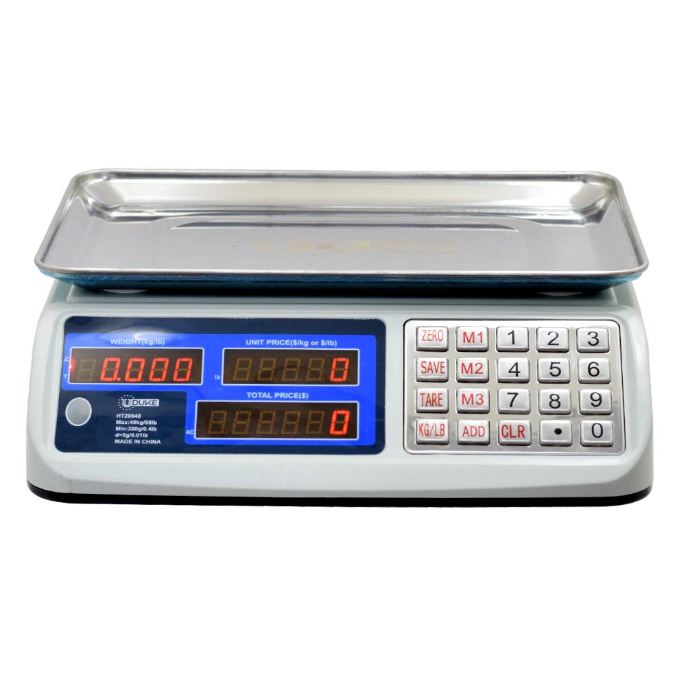 Gramera Digital 40 Kl Industrial Doble Pantalla Uduke Ht20648 Gb468