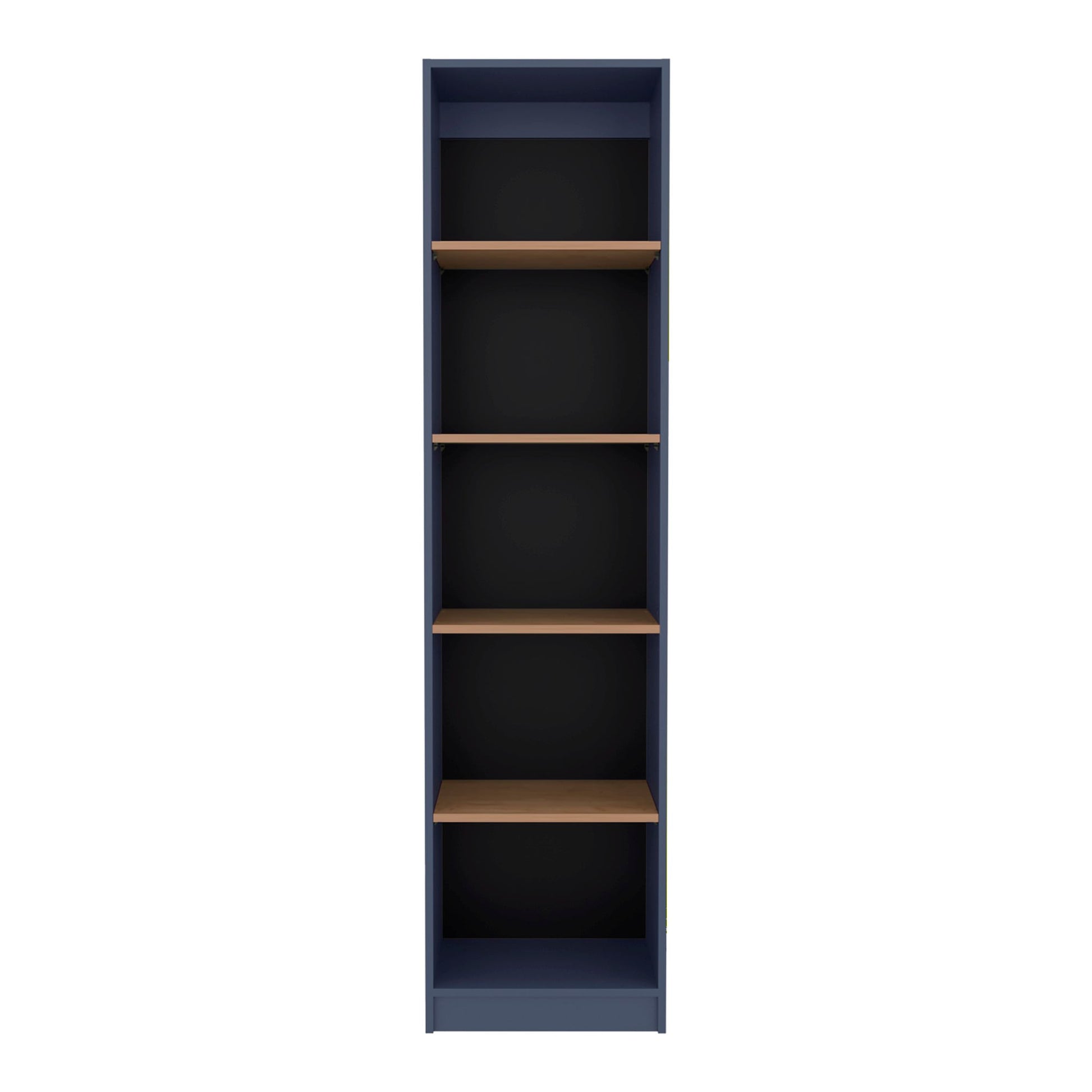 Biblioteca Home Xs 5 Espacios 180X45X29 Rta Azul Fresno Zf