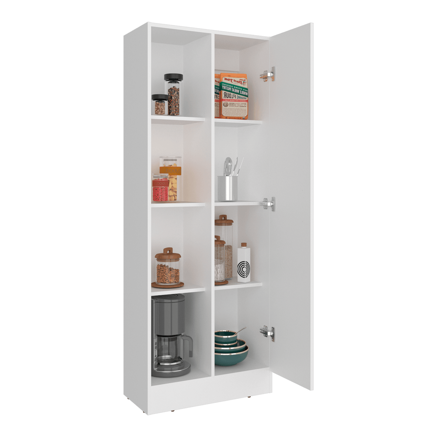 Alacena Multiusos Felch 160X60X30 Rta Blanco Zf