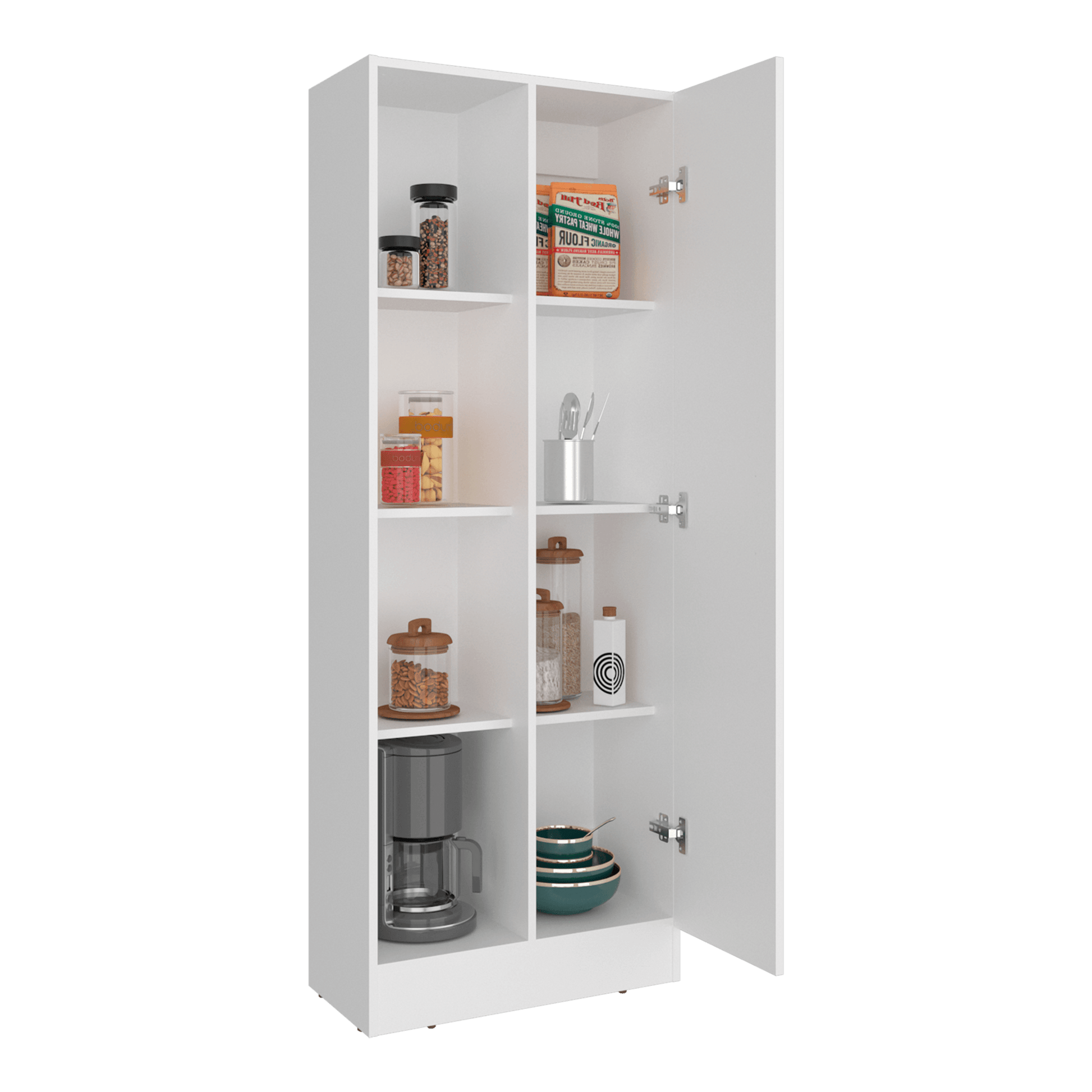 Alacena Multiusos Felch 160X60X30 Rta Blanco Zf