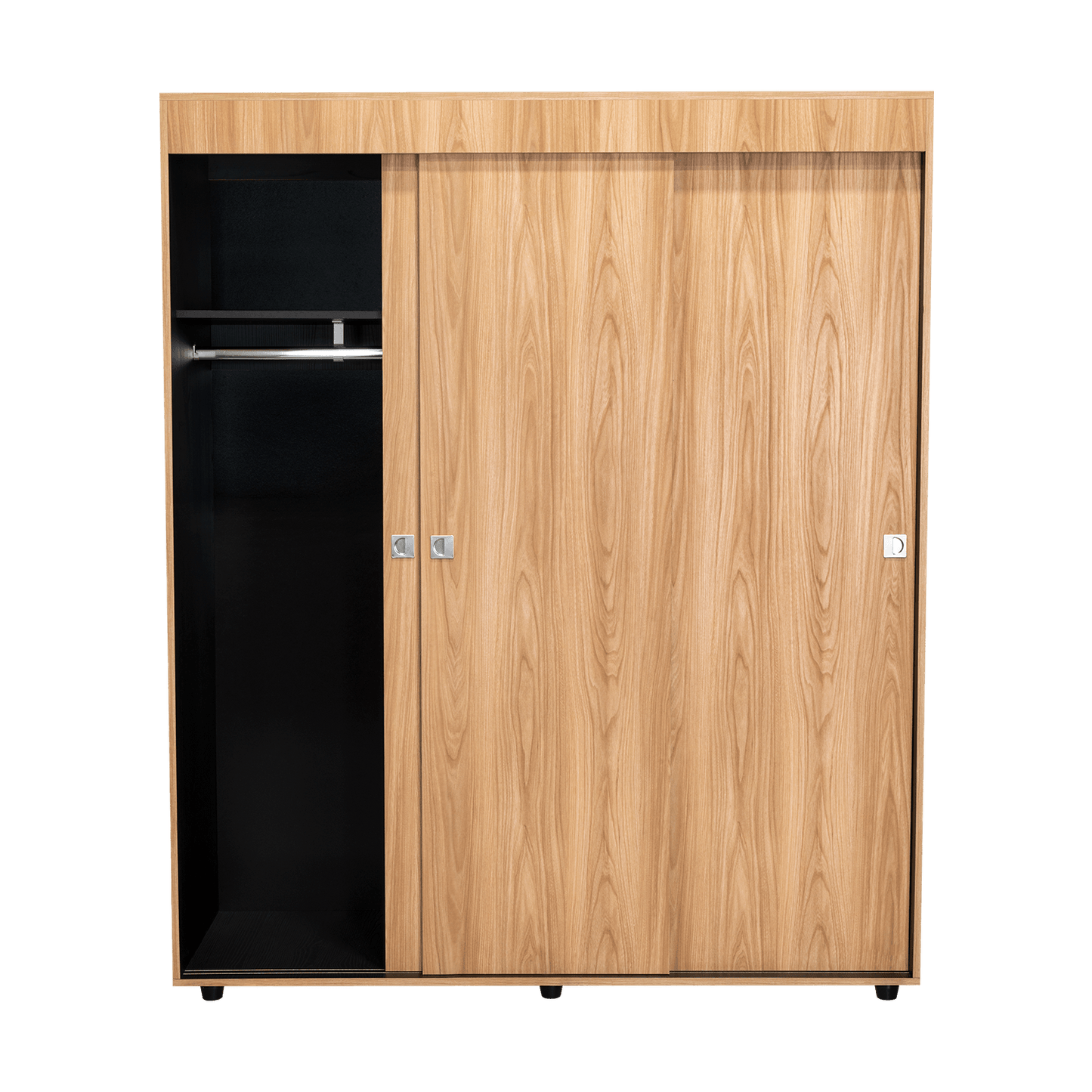 Armario Angelo 3 Puertas 180X150X51 Rta Fresno Wengue