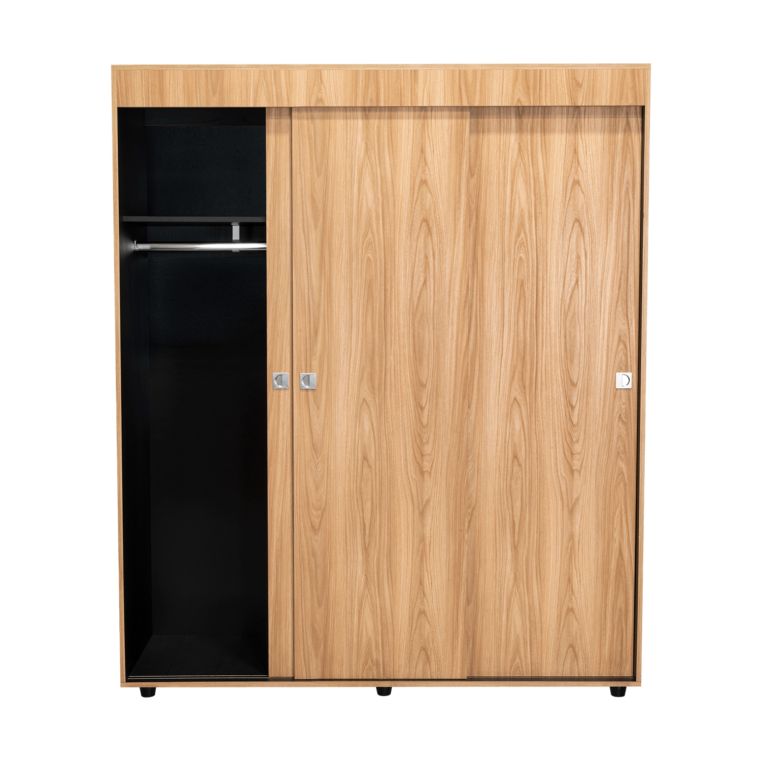 Armario Angelo 3 Puertas 180X150X51 Rta Fresno Wengue