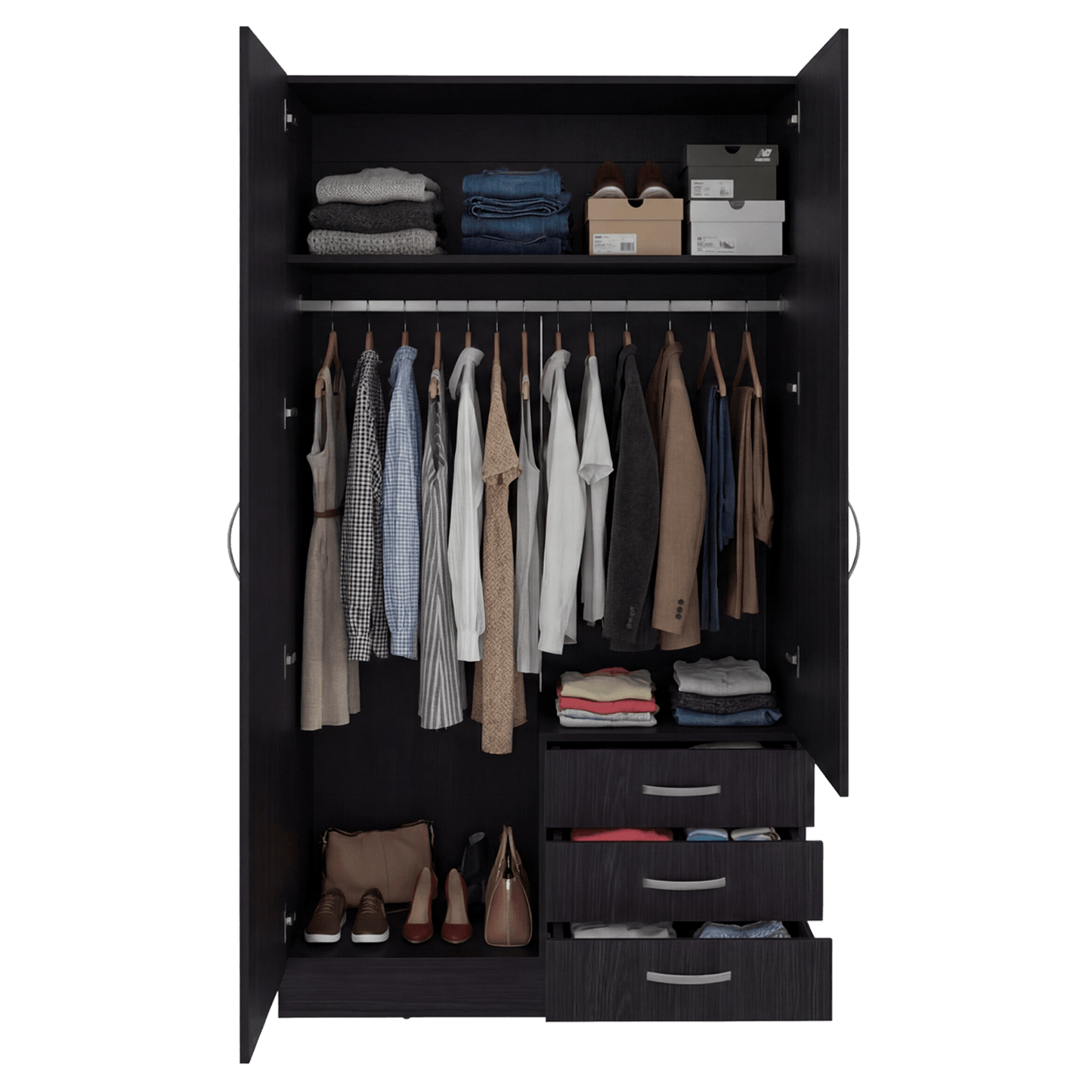 Closet Marfil 180X100X48 Rta Wengue Zf